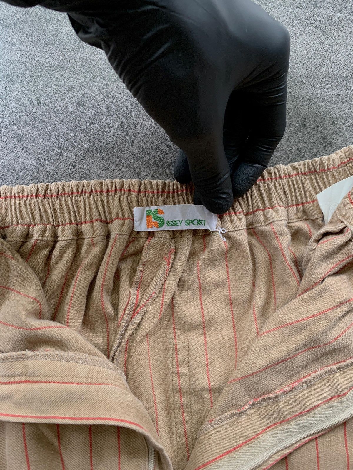 Issey Miyake FREE TAX! Issey Sport Relaxed Striped Trousers Size US 29 - 8 Thumbnail