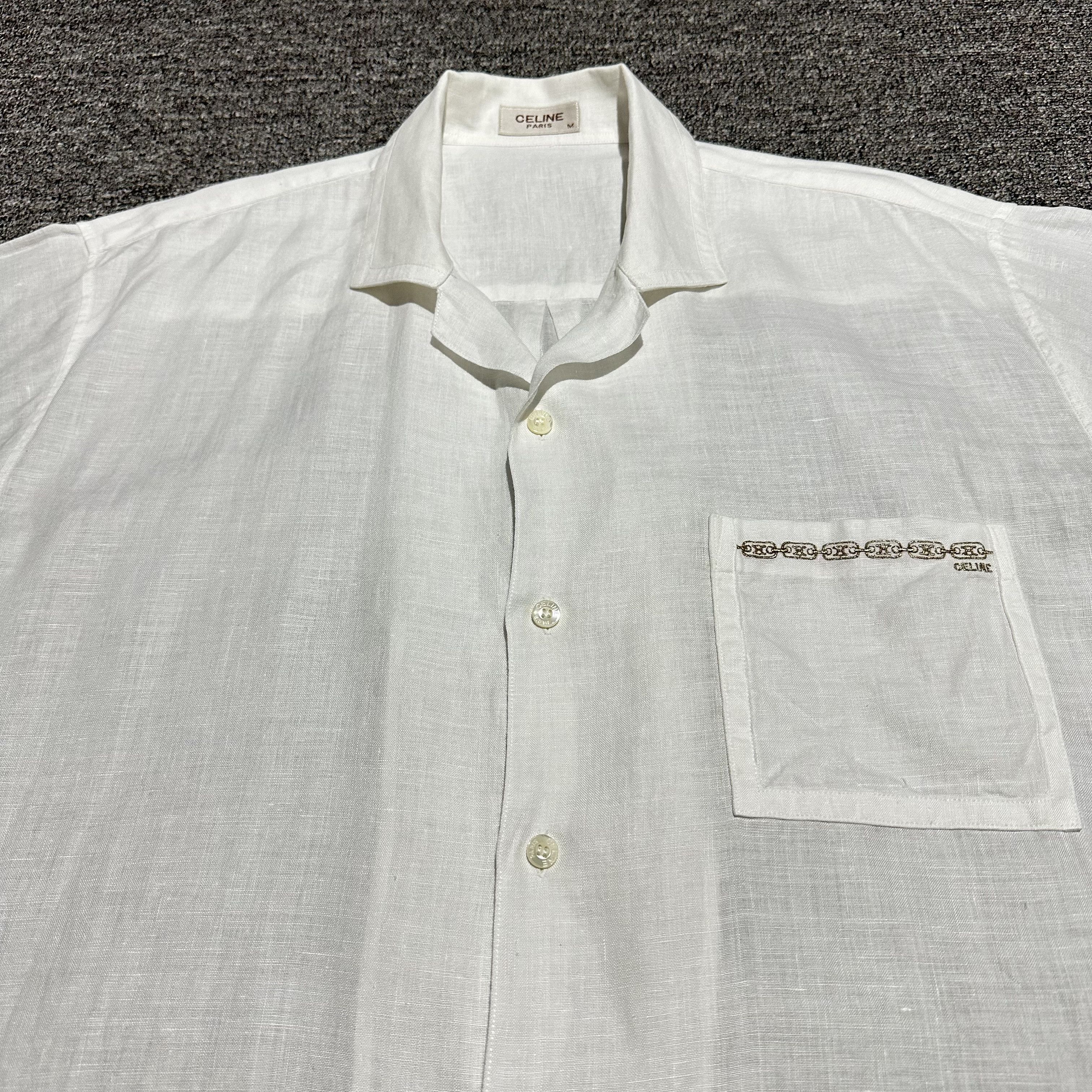Celine Vintage Celine Button Ups Shirts Size US M / EU 48-50 / 2 - 2 Thumbnail