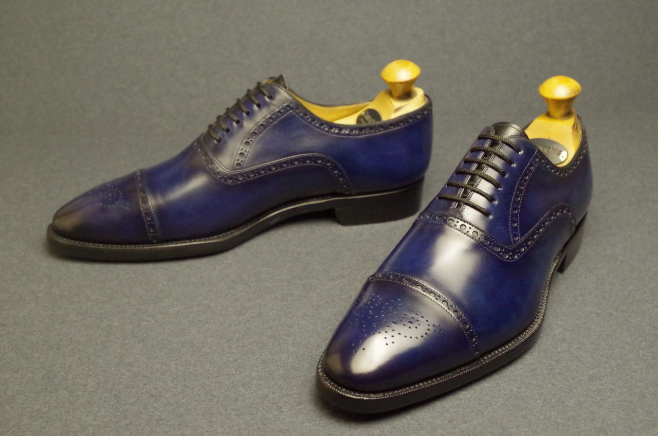 Santoni Santoni Oxfords 9IT 9.5UK For Foot 28-28.2 cm. Size US 10 / EU 43 - 1 Thumbnail