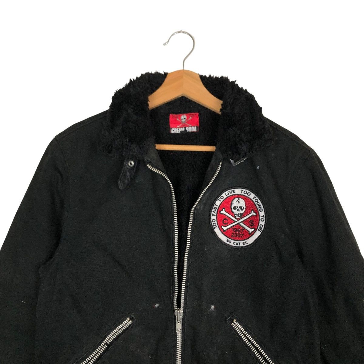 Japanese Brand 💥Punk Design Bondage Cream Soda Racer Jacket Big Logo Size US M / EU 48-50 / 2 - 4 Thumbnail