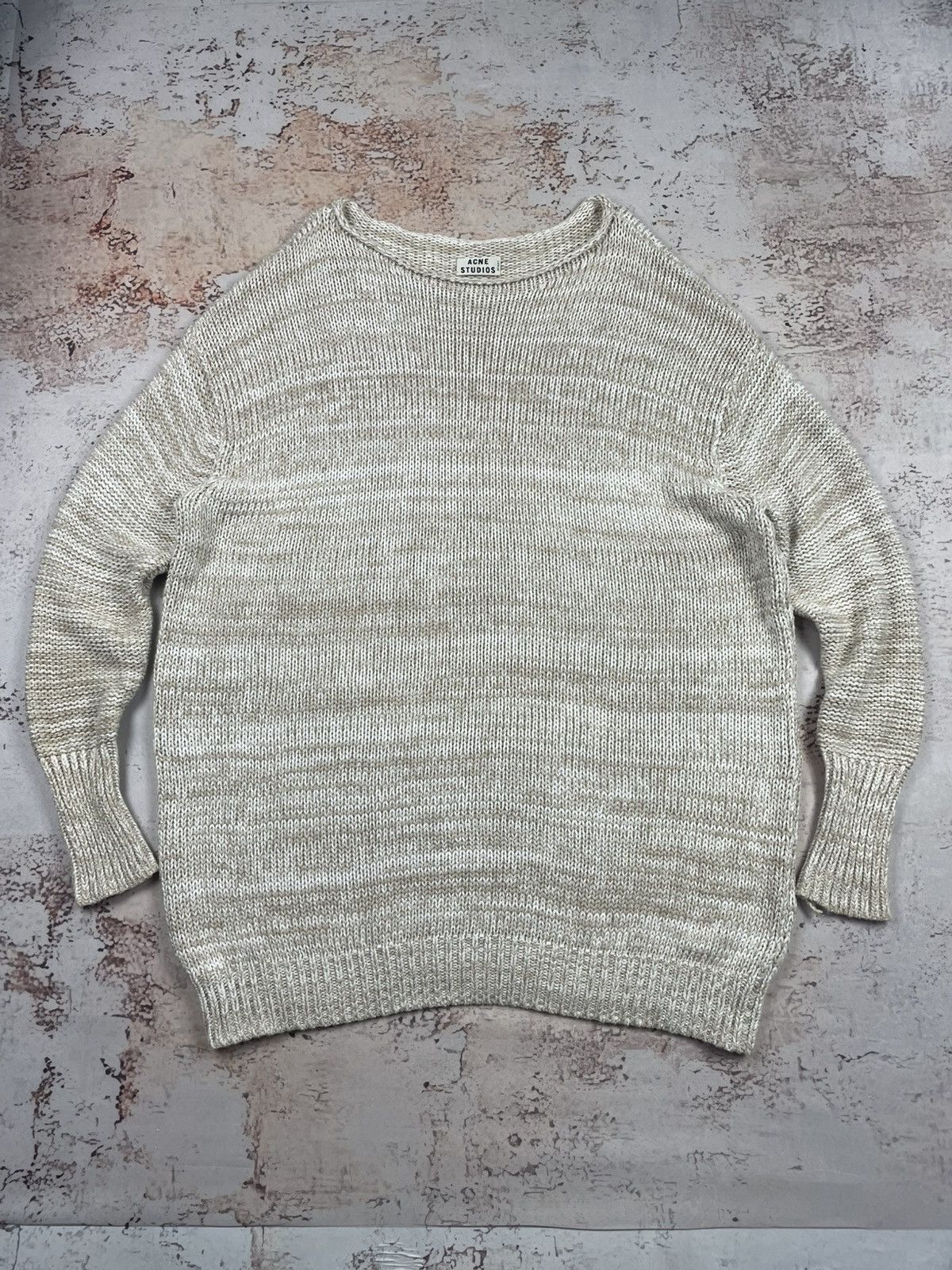 Acne Studios Acne Studios M Beige Knit Chunky Sweater (Women’s) egv Size M / US 6-8 / IT 42-44 - 1 Thumbnail