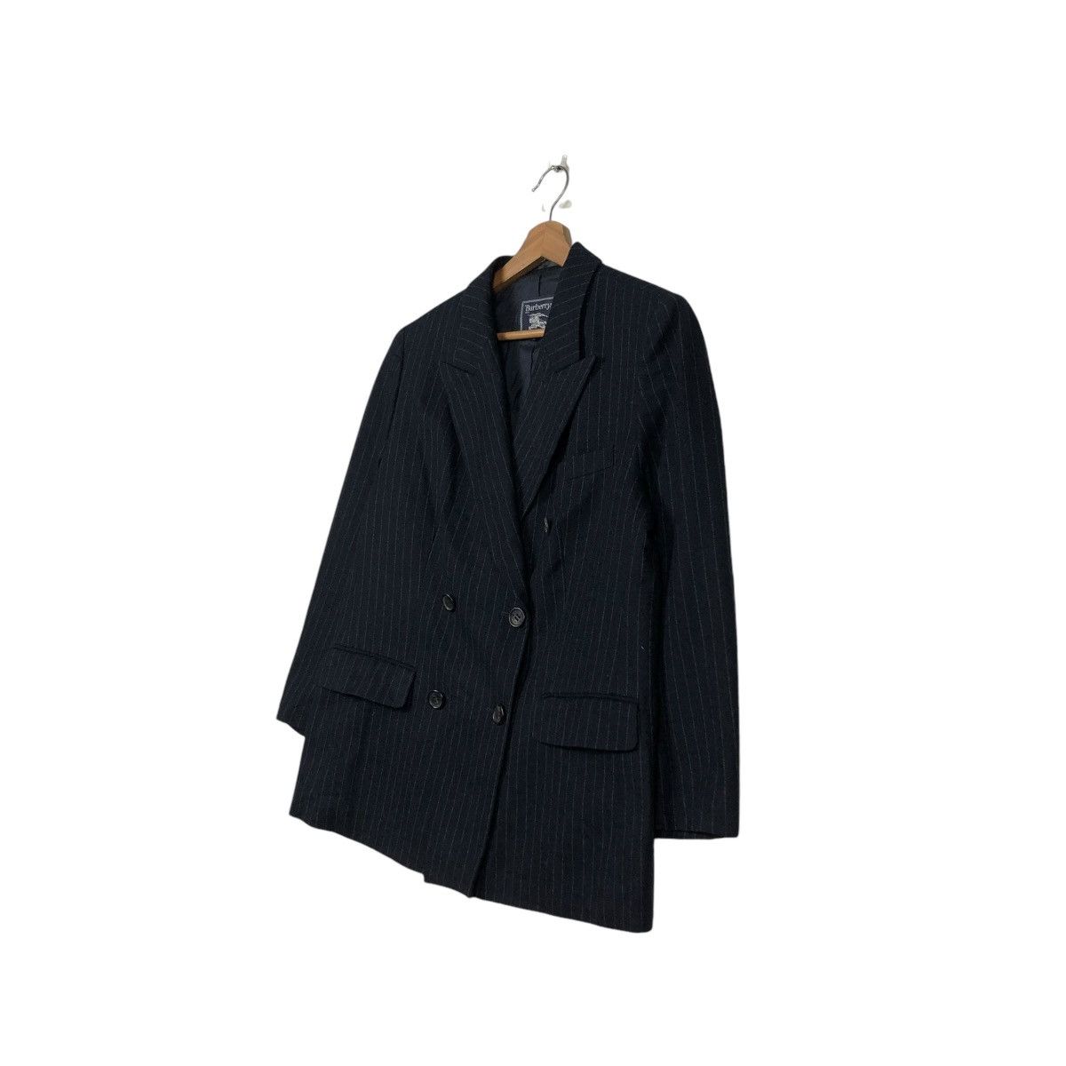 Burberry 🔥VINTAGE BURBERRYS COATS STRIPED DESIGN DOUBLE BREAST Size US M / EU 48-50 / 2 - 4 Thumbnail