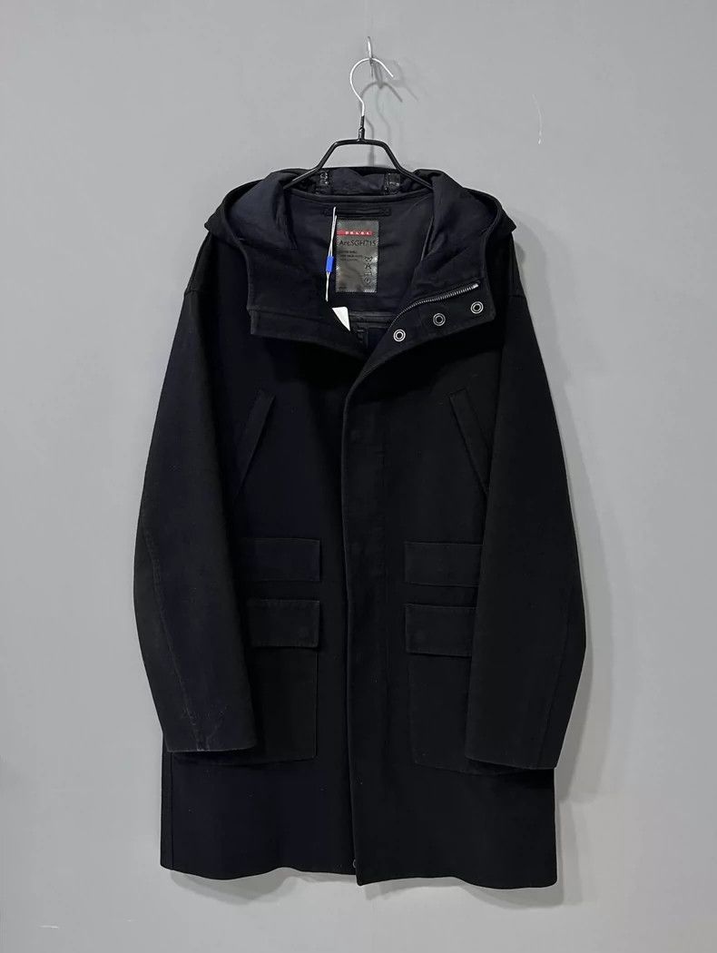 Prada Prada Black coat 2502-Nextarrow Size US M / EU 48-50 / 2 - 1 Thumbnail
