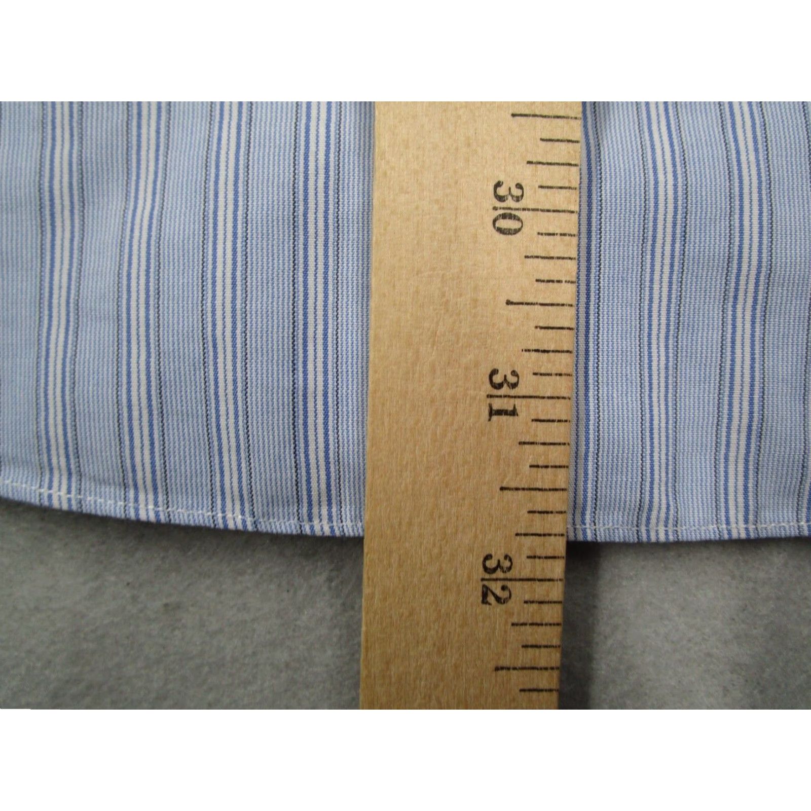 Brooks Brothers Brooks Brothers Dress Shirt Mens 16.5 35 Blue Striped Button Up Work Pima Cotton Size 34R - 7 Thumbnail
