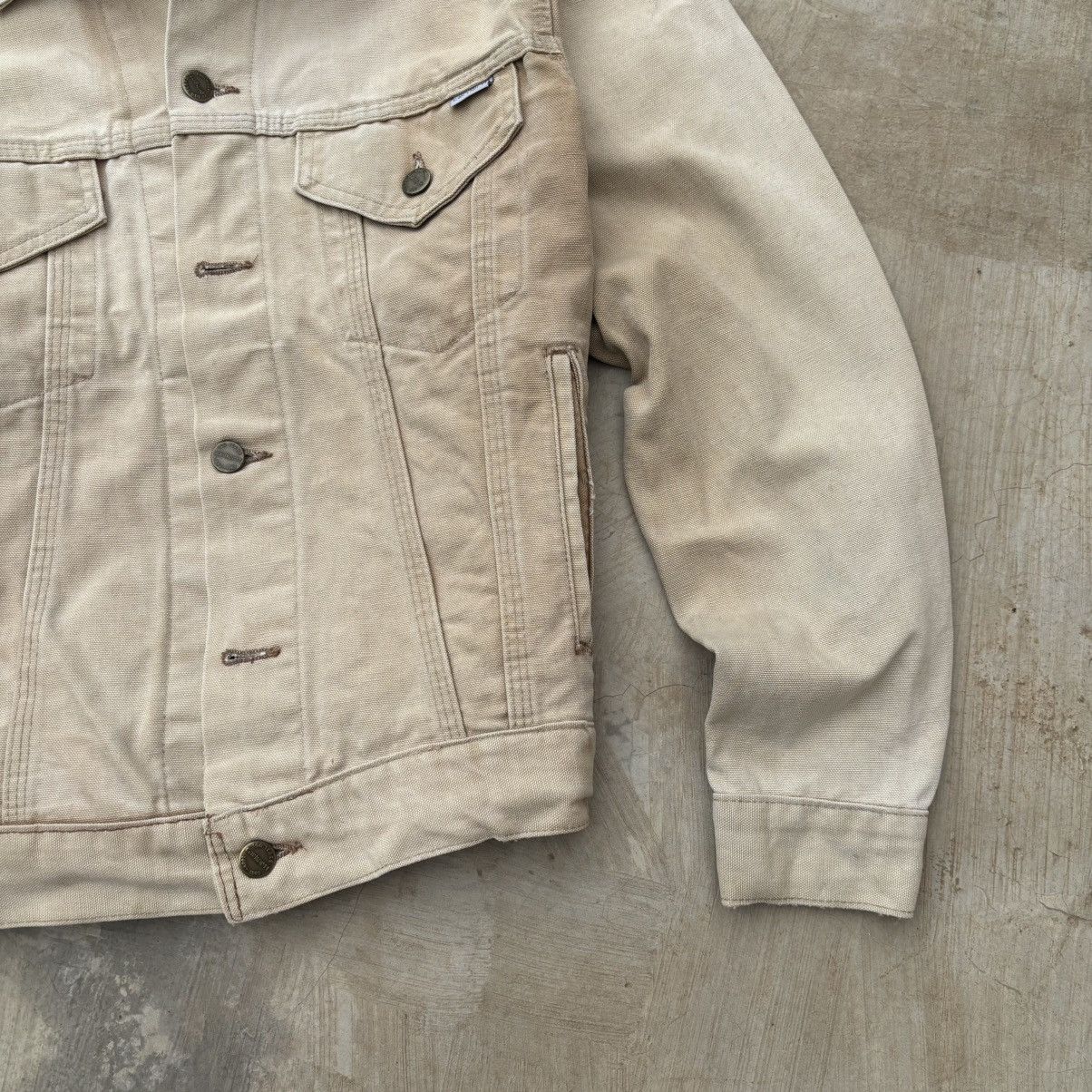 Carhartt Vintage 80s 1889 100th Anniversary Carhartt Denim Trucker Size US S / EU 44-46 / 1 - 5 Thumbnail