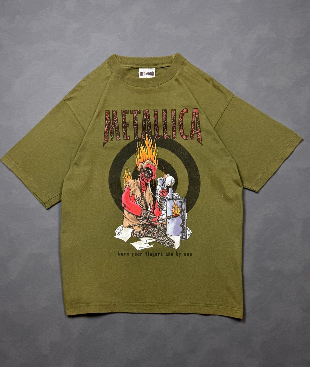 Metallica Metallica “Burn Your Fingers One by One” Vintage Redwood Size US XL / EU 56 / 4 - 1 Thumbnail