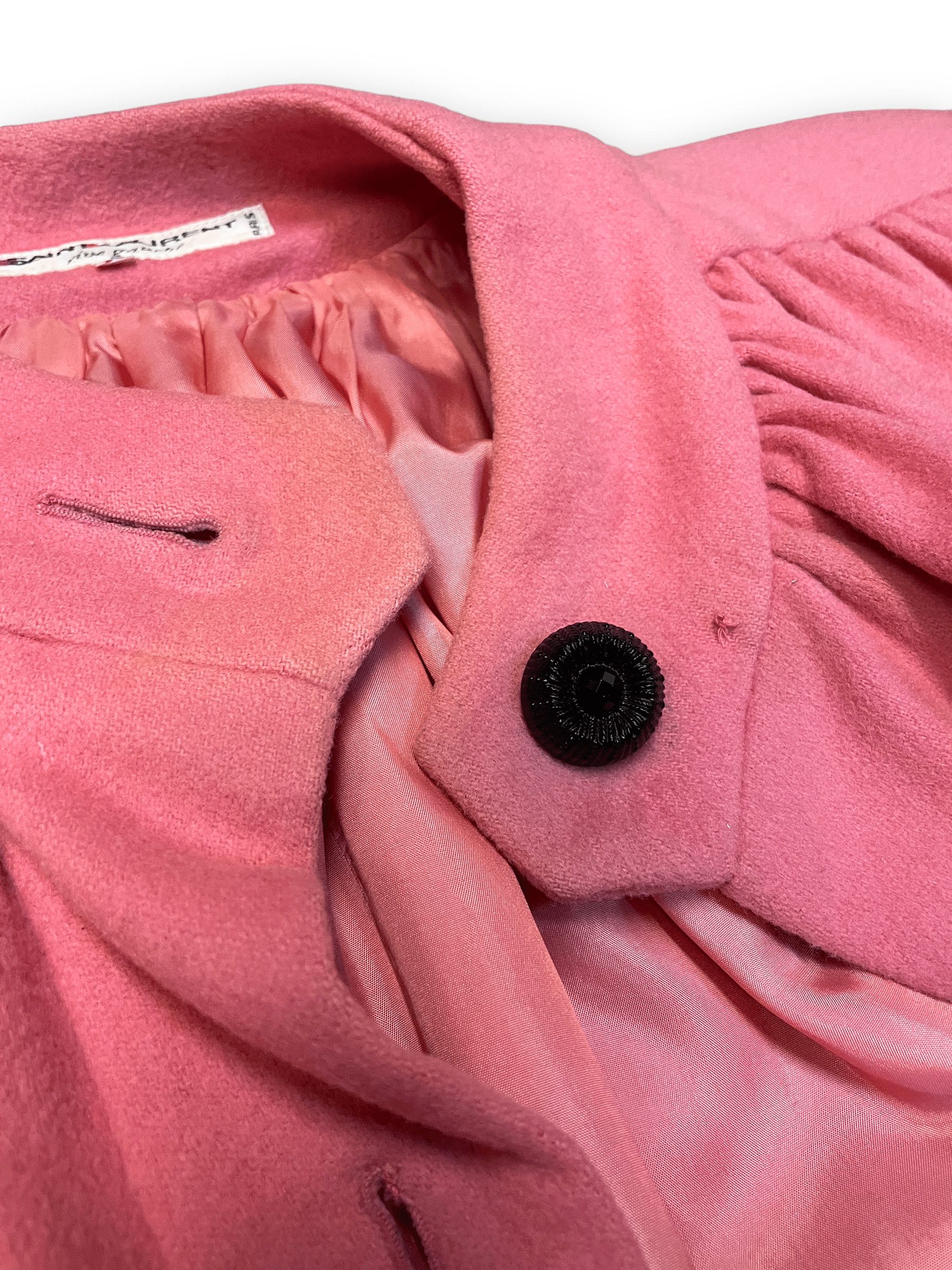 Yves Saint Laurent Yves Saint Laurent "Rive Gauche" Vintage Deisgner Bubblegum Pink Wool Party Coat Size M Size M / US 6-8 / IT 42-44 - 7 Thumbnail