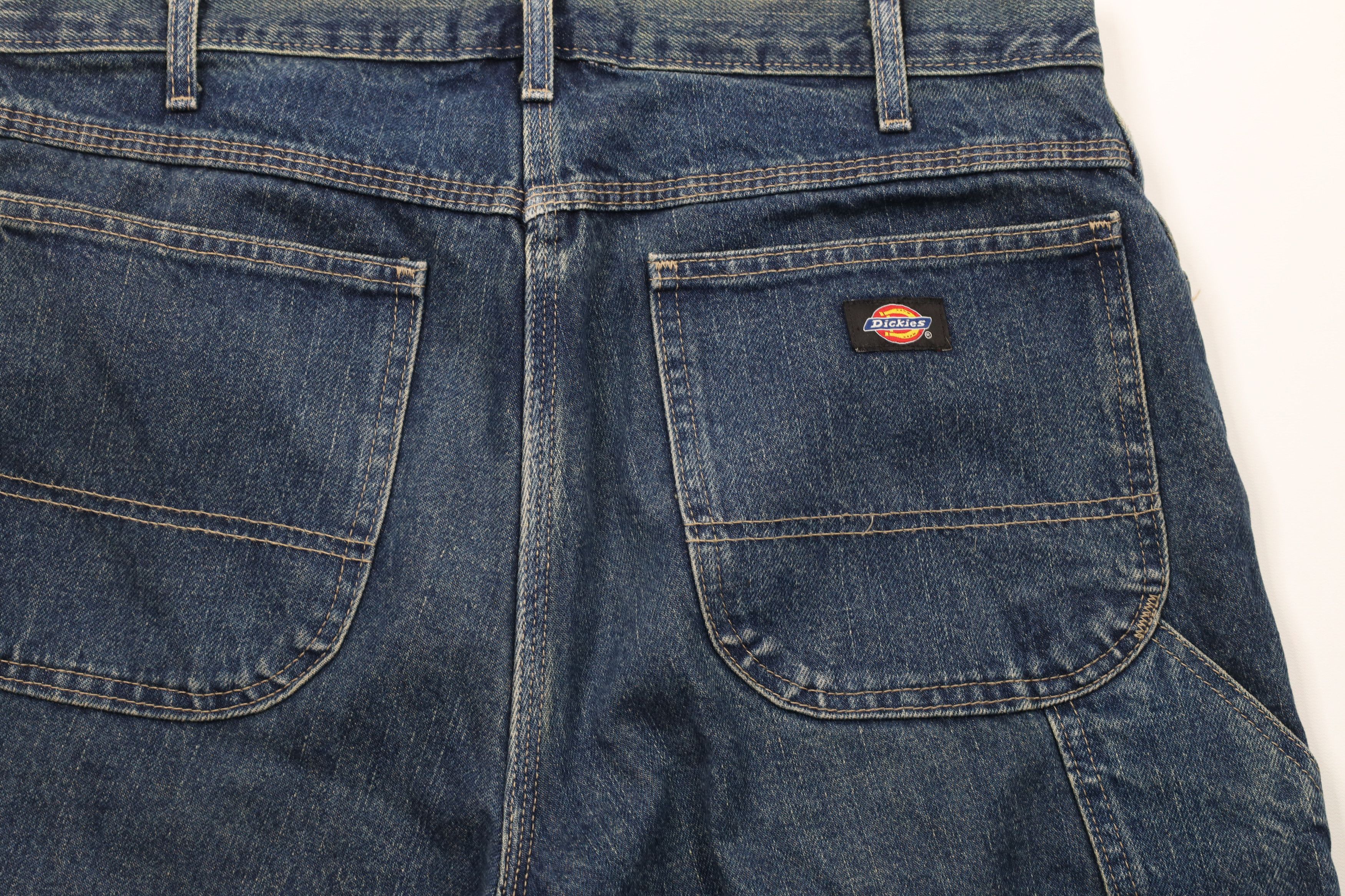 Dickies × Vintage Vintage Dickies Out Baggy Denim Carpenter Shorts Jorts Size US 34 / EU 50 - 9 Thumbnail