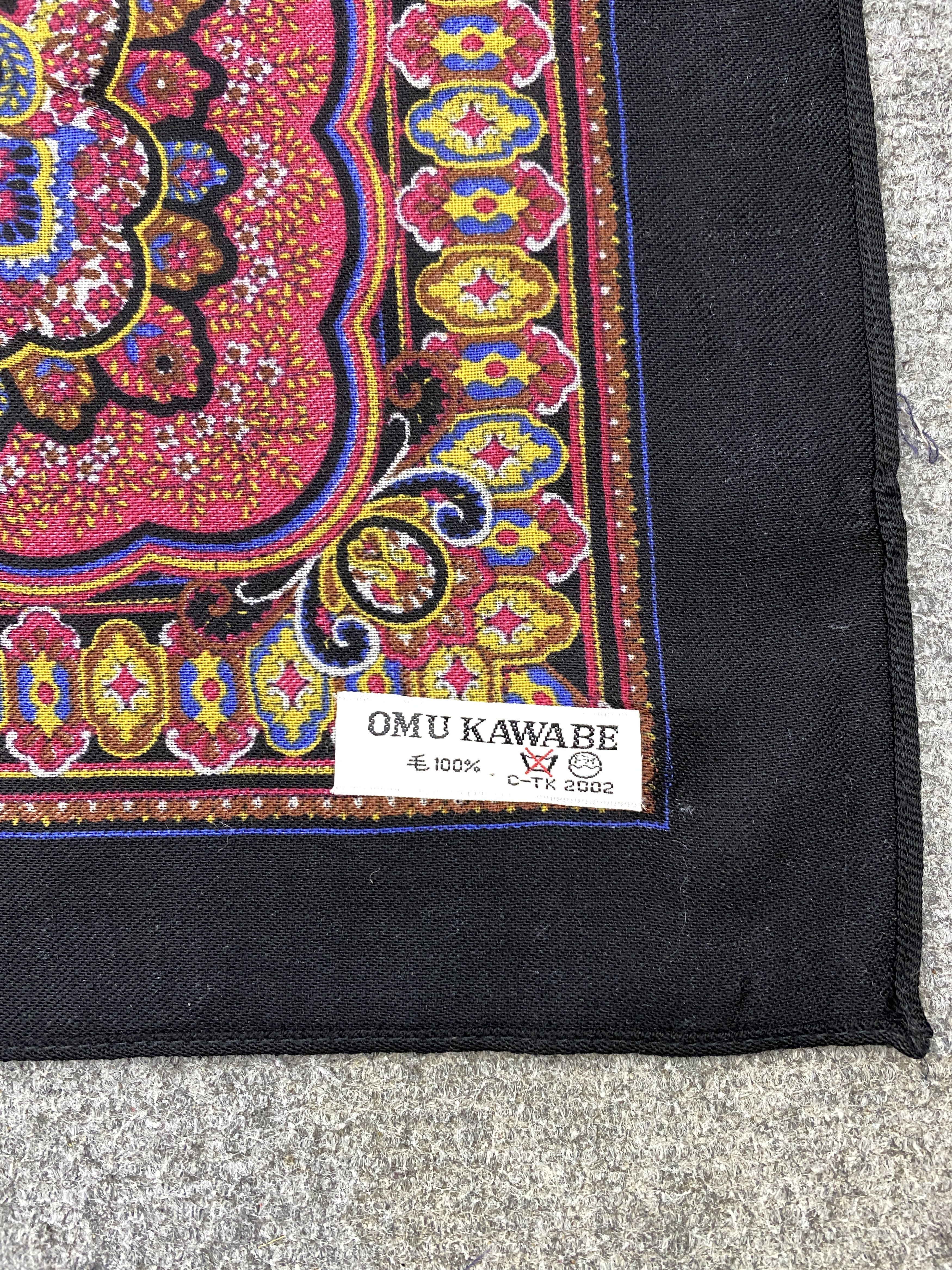 Japanese Brand Omu Kawabe Wool Scarf Shawl Babushka head Scarf SN0044 Size ONE SIZE - 5 Thumbnail