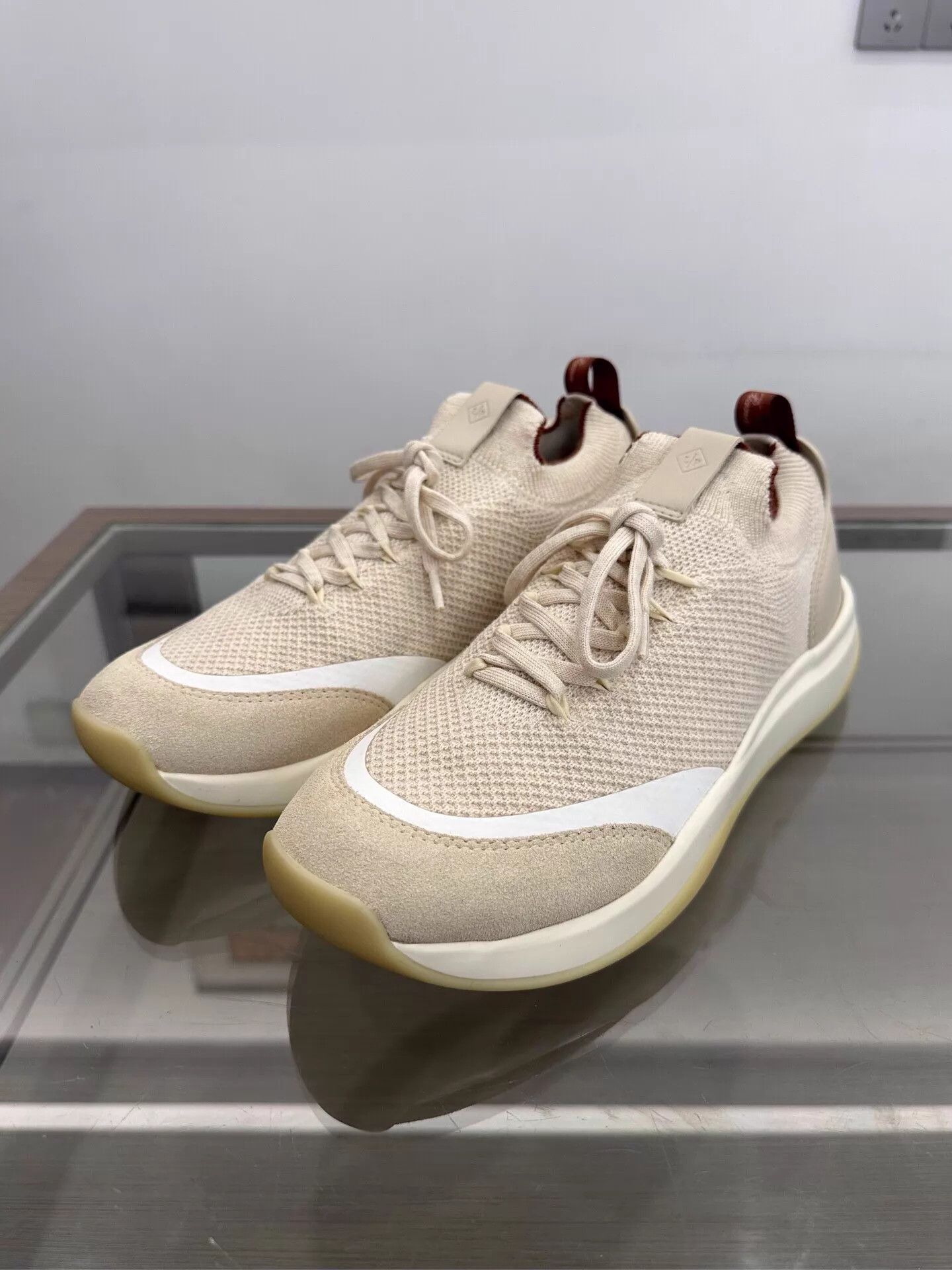 Loro Piana Loro Piana 410 LP Walk Skye Men Beige Mesh Sneaker 42 99 New Size US 9 / EU 42 - 1 Thumbnail