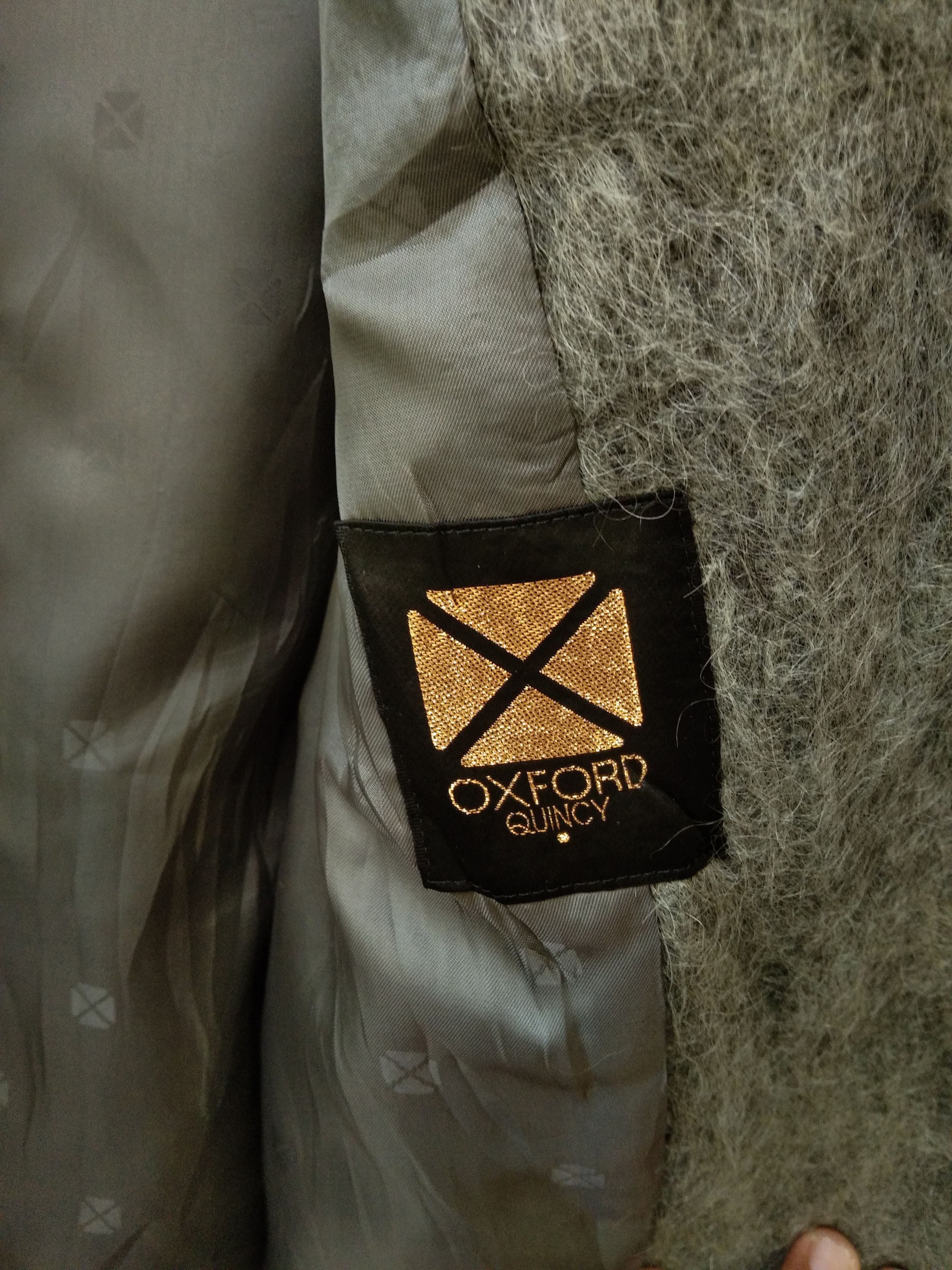 Vintage OXFORD DOUBLE-BREASTED MOHAIR JACKET Size L / US 10 / IT 46 - 6 Thumbnail