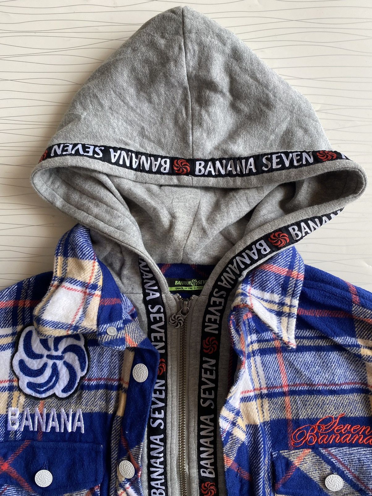 Banana Republic × Vintage BANANA SEVEN DOUBLE LAYER FLANER HOODIE Size US M / EU 48-50 / 2 - 7 Thumbnail