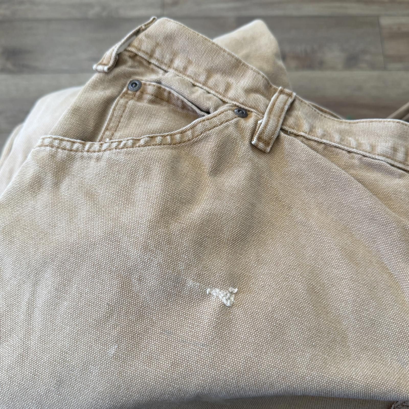 Dickies Dickies Carpenter Tan Distressed Grunge Pants 40x32 Size US 40 / EU 56 - 4 Thumbnail