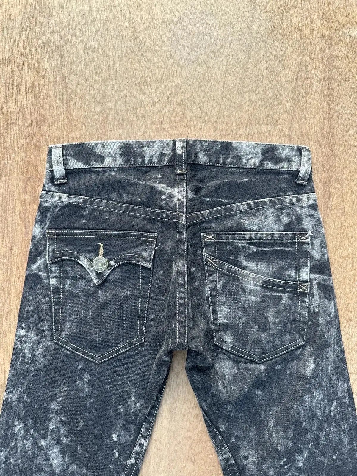 Killer Acid W31 L32 Vintage RATTLE TRAP Curve/Banana Legs Acid Wash Pant Size US 31 - 10 Thumbnail
