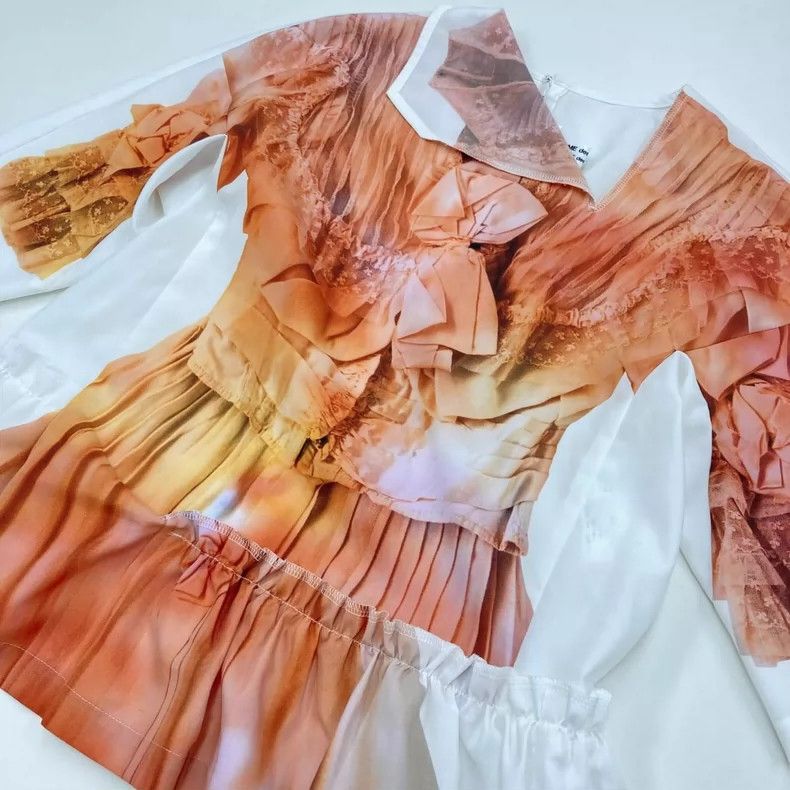 Comme des Garcons Comme Des Garcons Tangerine Vintage Pattern Top Size XS / US 0-2 / IT 36-38 - 6 Thumbnail