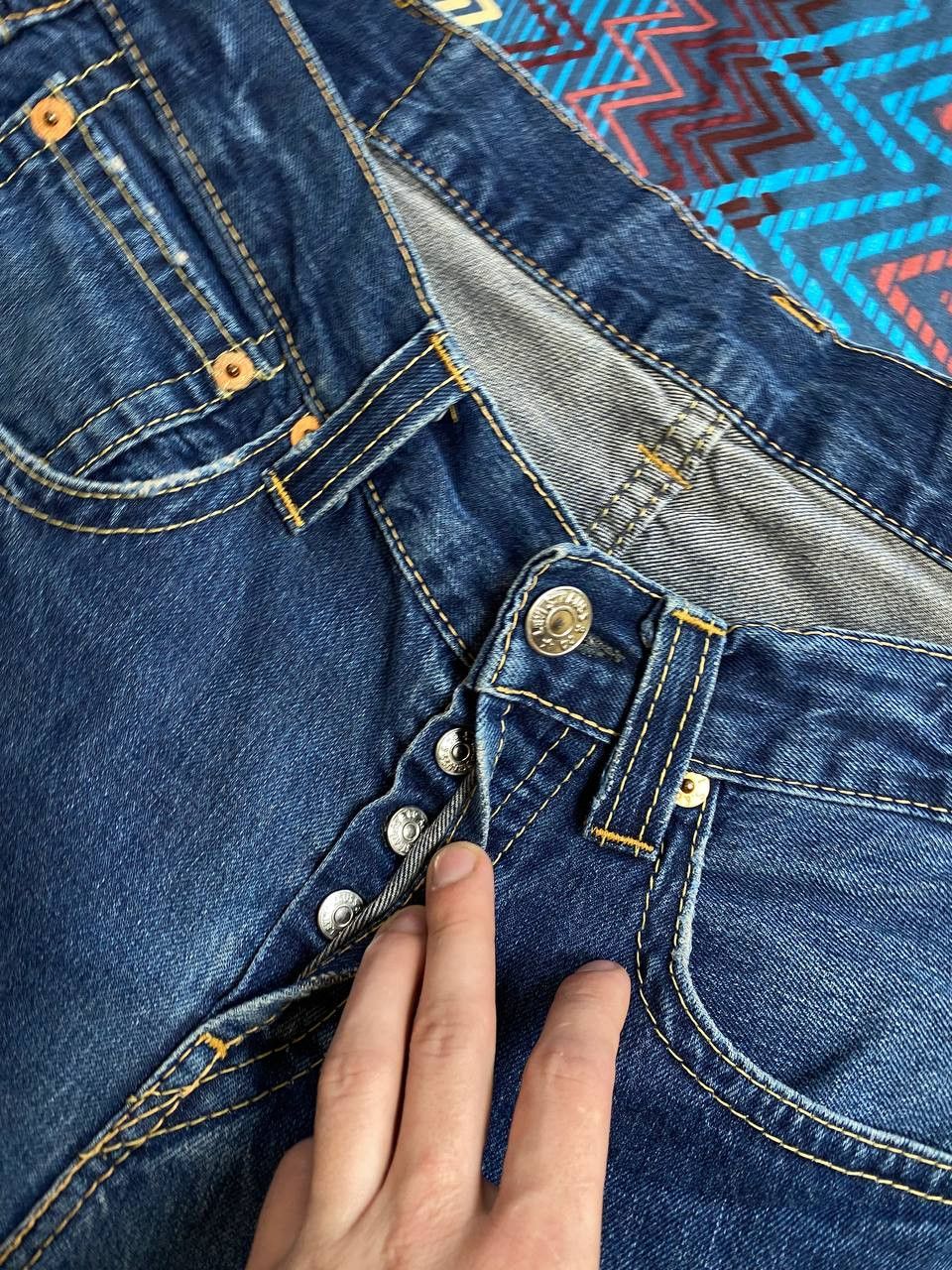 Levi's blue jeans w34 vintage Y2K Levi's 901 streetwear Size US 34 / EU 50 - 14 Thumbnail
