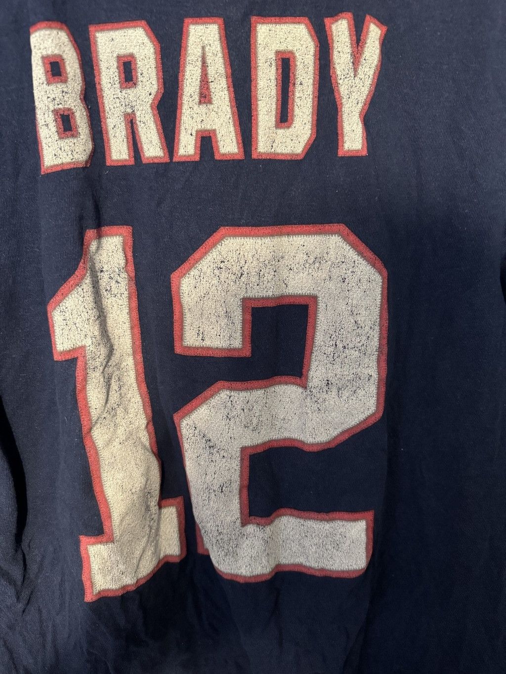 The Unbranded Brand New England Patriots Tom Brady #12 Player Tee Men M Blue Size US M / EU 48-50 / 2 - 7 Thumbnail