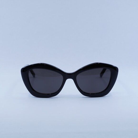 Saint Laurent Paris Saint Laurent SL68 001 Sunglasses Black Cat Eye Frame Size ONE SIZE - 3 Thumbnail