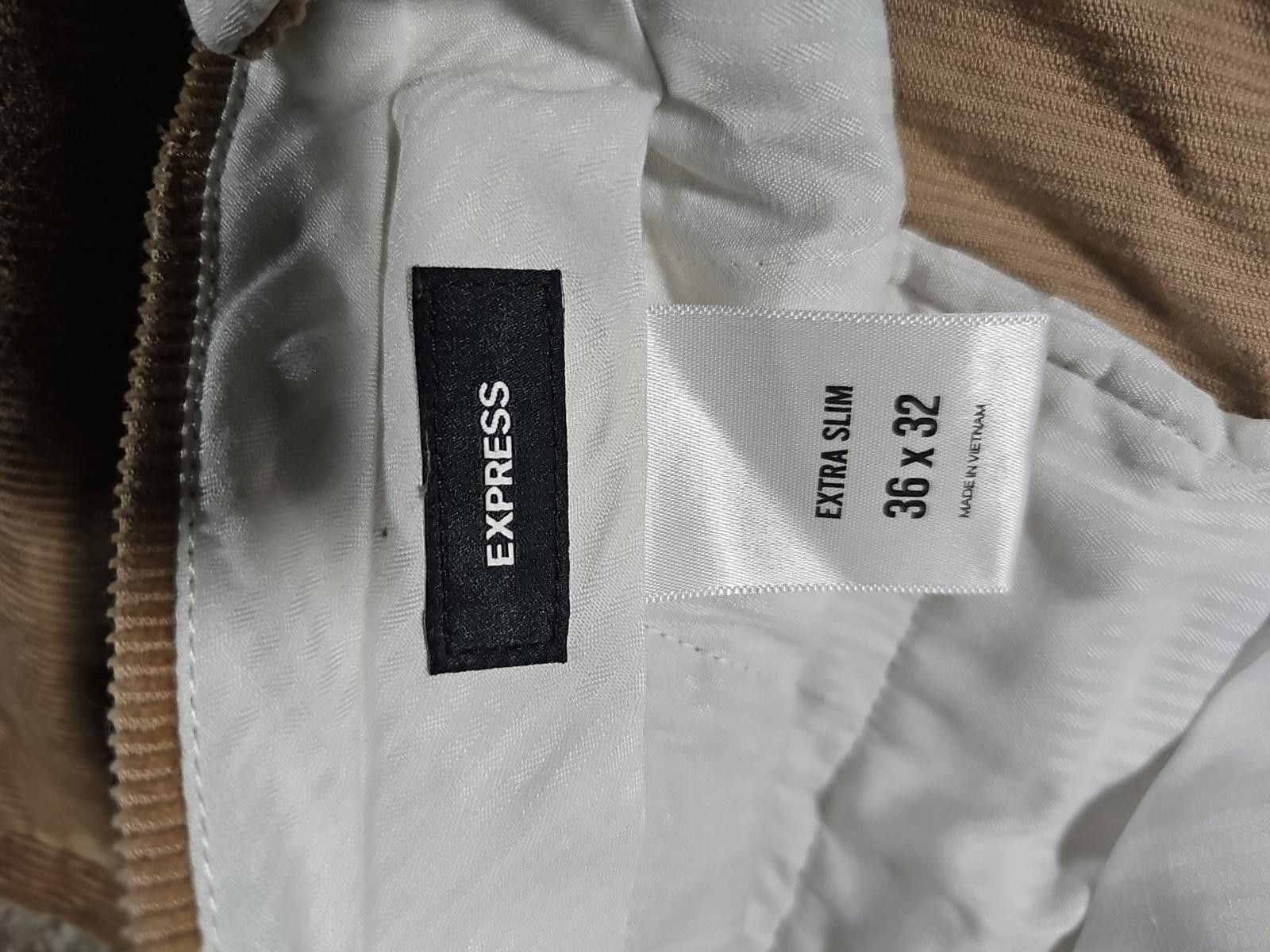Express Express Extra Slim 36x32 Courduroy Pants Size US 36 / EU 52 - 2 Thumbnail