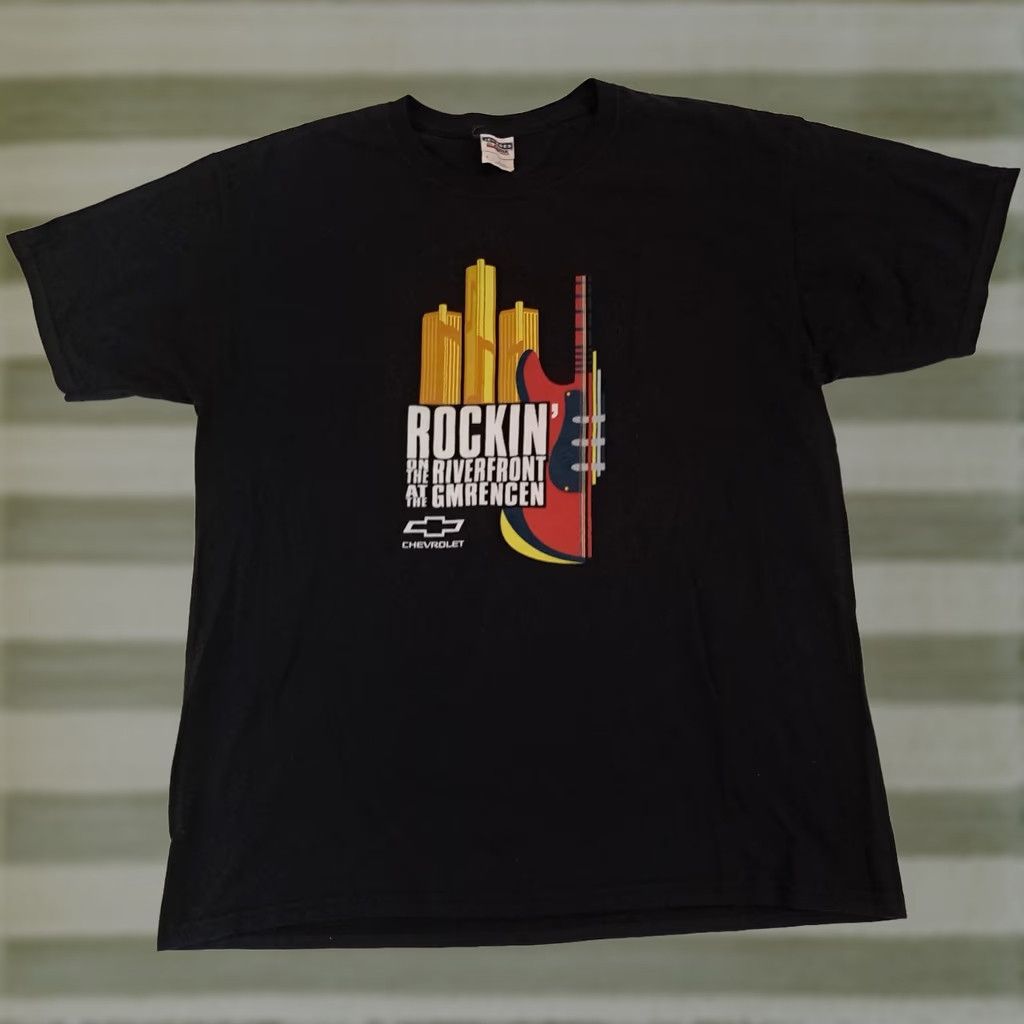 Jerzees VINTAGE Rockin at Riverfront at GM RenCen Marshall Tucker,Soul Asylum LG TShirt Shirt Unisex Adults L Black Music Rock 2008 Mens Womens Size US L / EU 52-54 / 3 - 1 Thumbnail