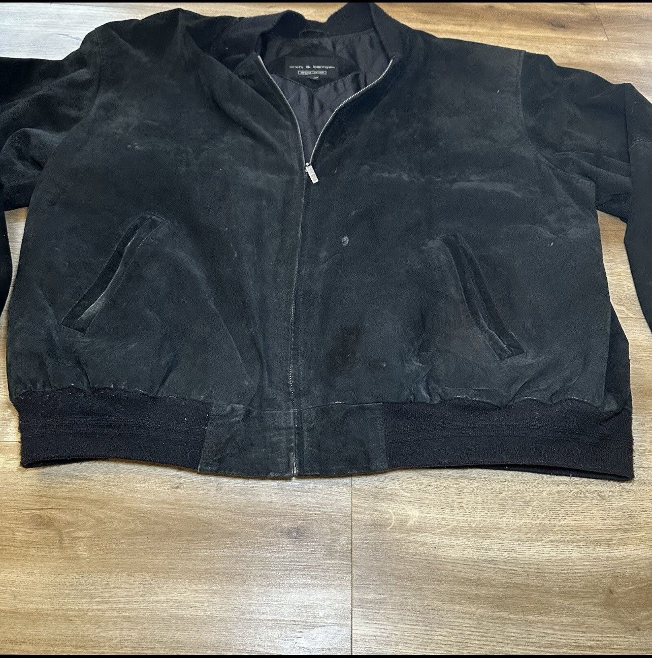 Croft & Barrow Croft & Barrow Leather Bomber Jacket Mens 2XL Bikercore Size US XXL / EU 58 / 5 - 4 Thumbnail
