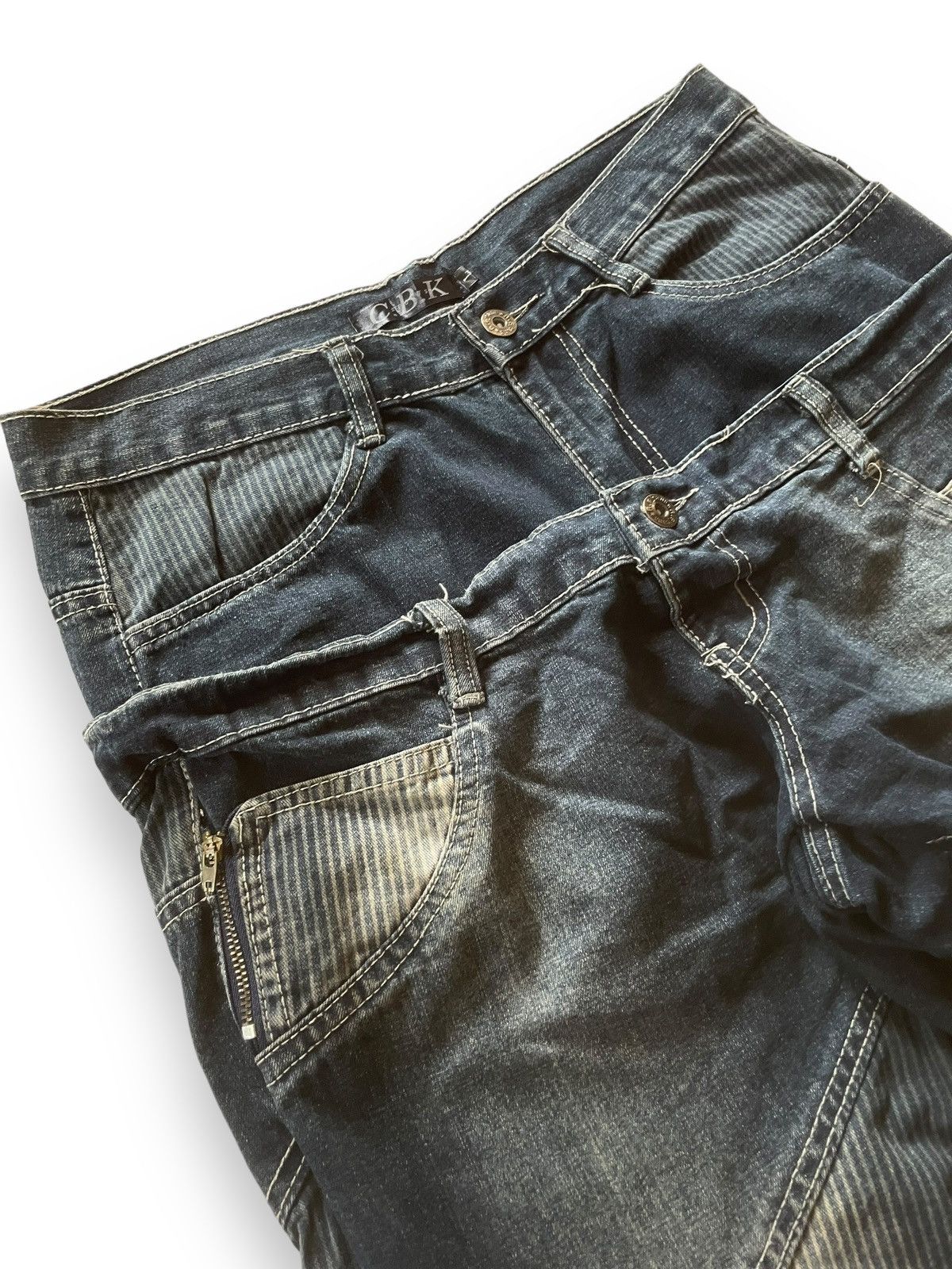 If Six Was Nine × Junya Watanabe Dolce & Gabanna Junyawatanabe Style Double Waist Baggy Jeans Size US 30 / EU 46 - 8 Thumbnail