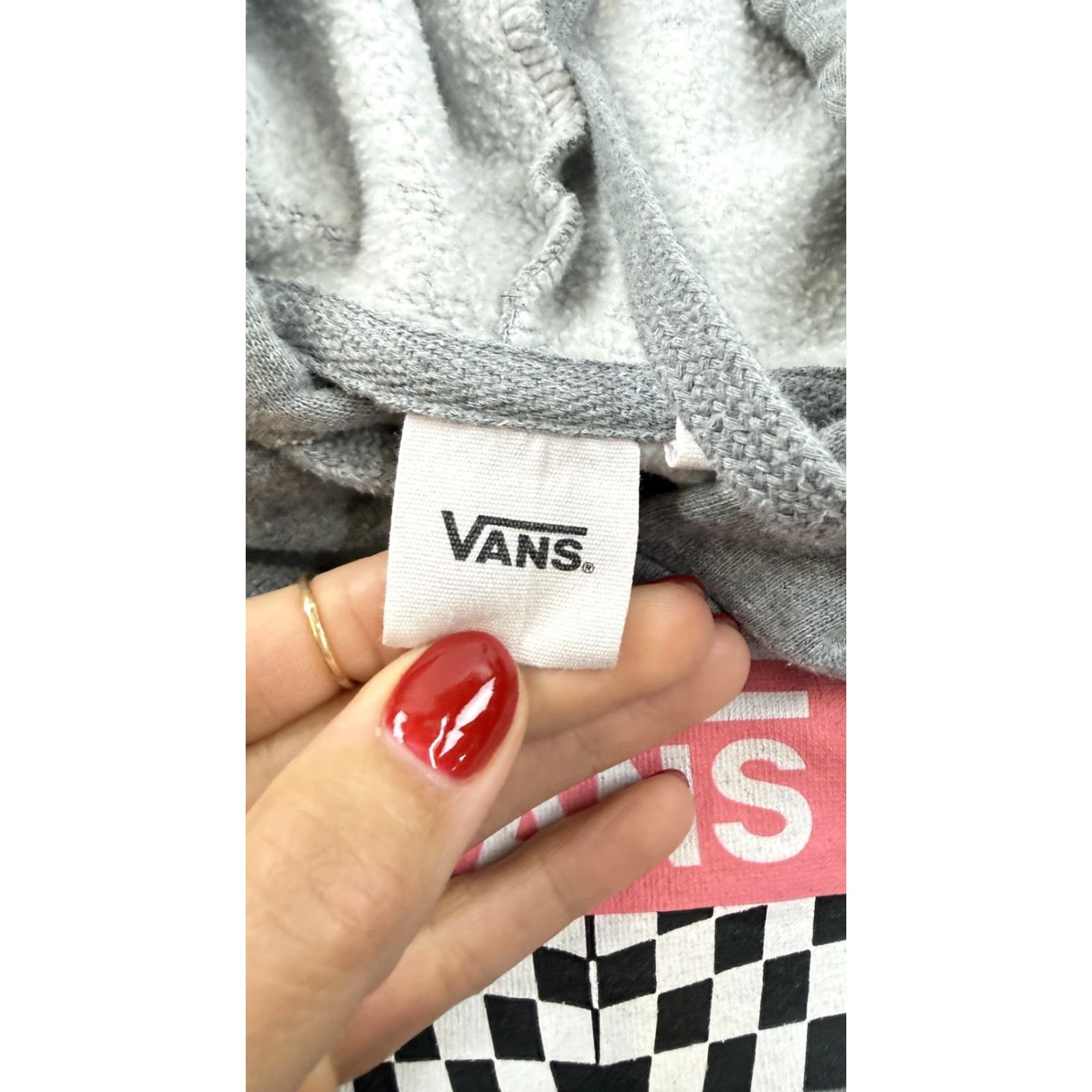 Vans Vans Hoodie Sweatshirt Mens Medium Gray Off The Wall 1966 Graphic Fleece Size US M / EU 48-50 / 2 - 6 Thumbnail