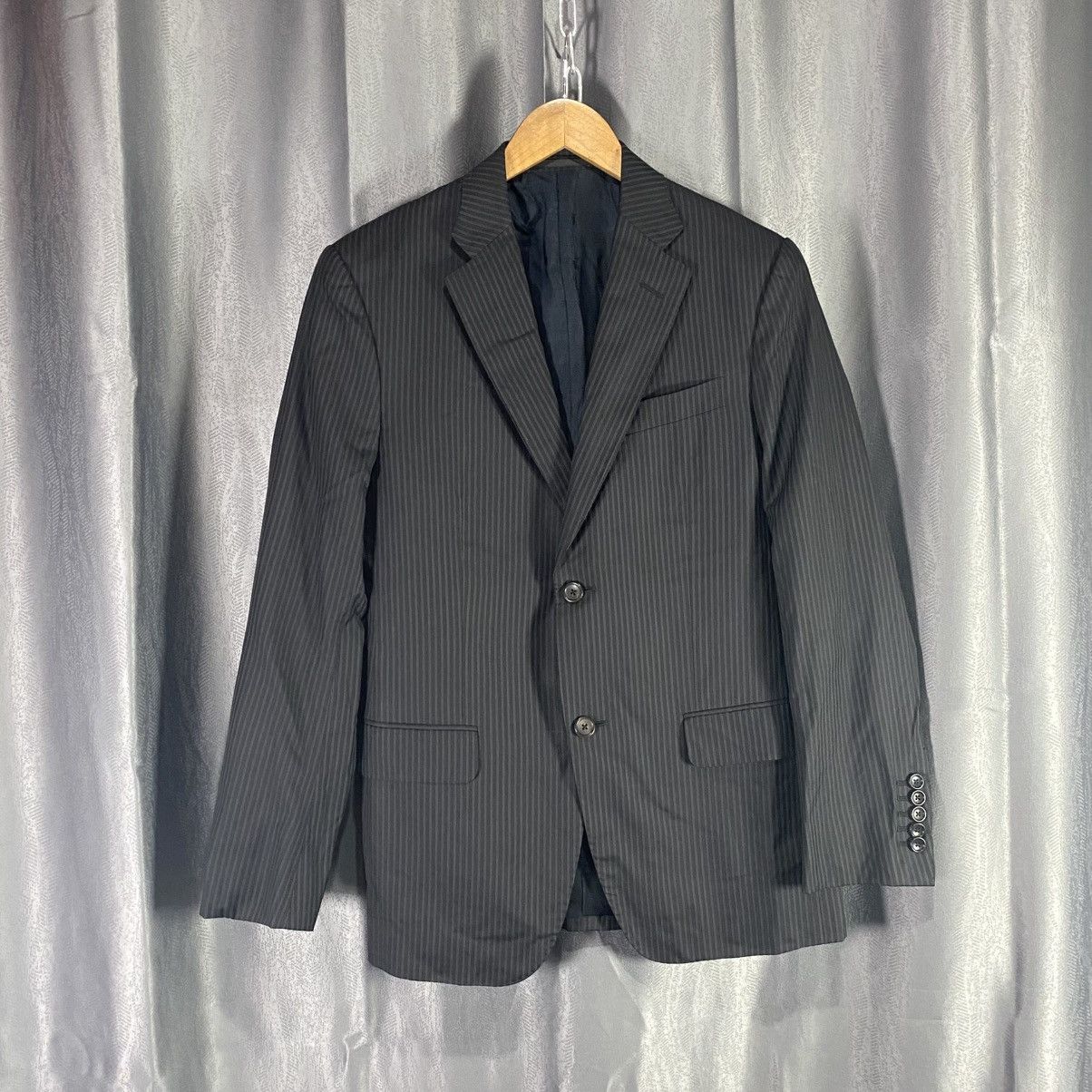 Gucci GUCCI - TOMFORD ERA - DOUBLE BREASTED PINSTRIPED BLAZER Size 48R - 1 Thumbnail