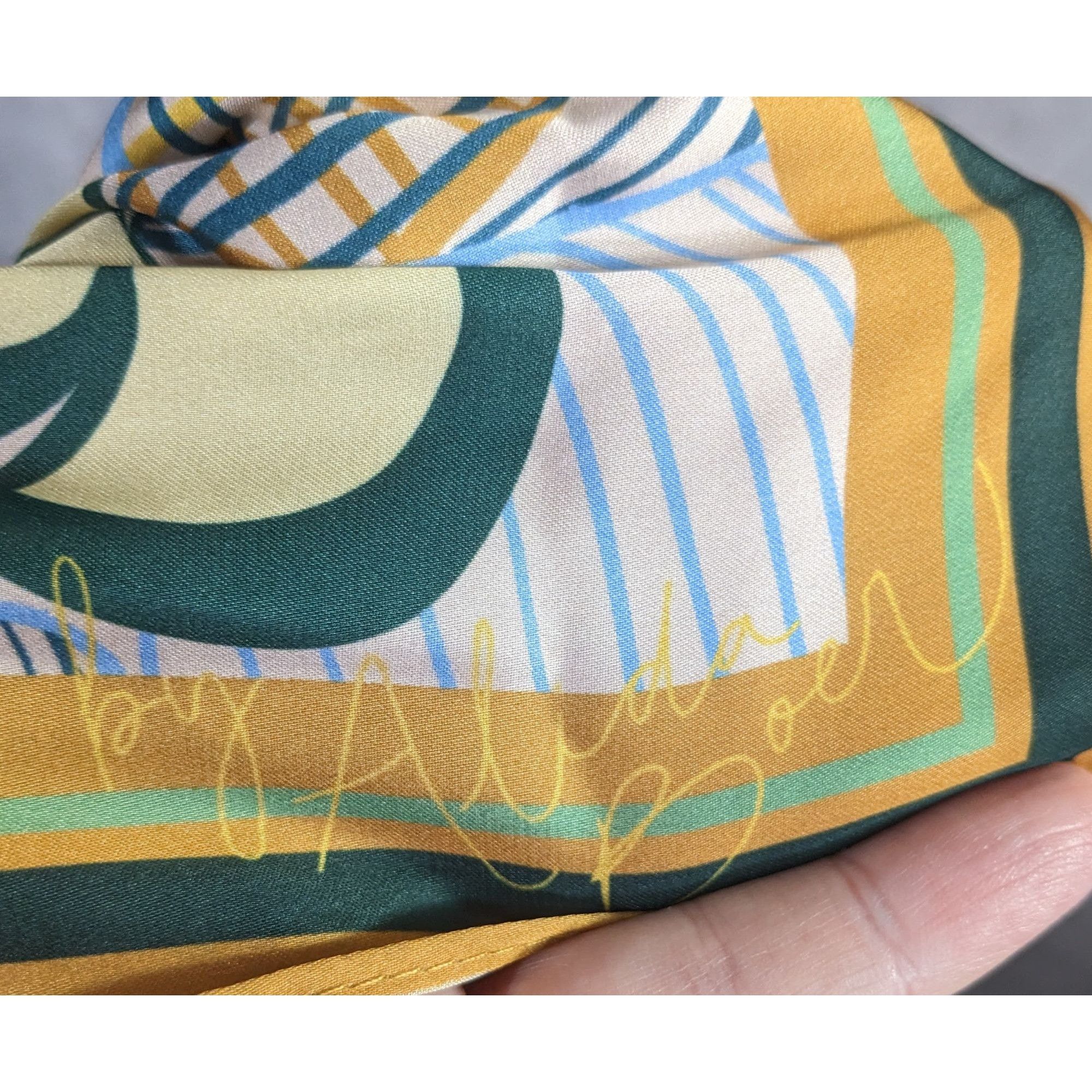 Other Alida Boer Multicolor Floral Scarf 35"x17" Artful Design Size ONE SIZE - 6 Thumbnail