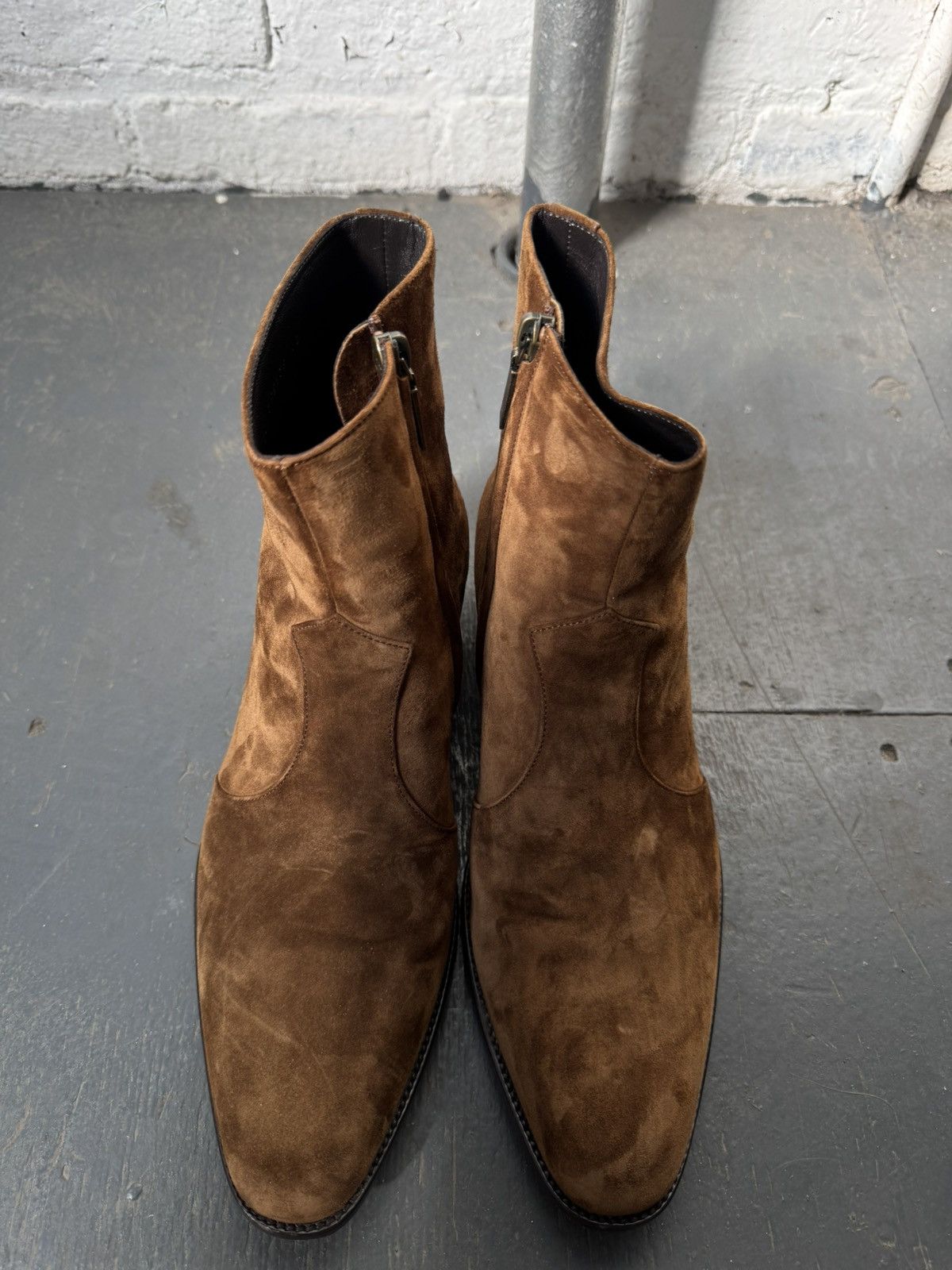 Saint Laurent Paris Hedi Wyatt 40 Boots Size US 10 / EU 43 - 3 Thumbnail
