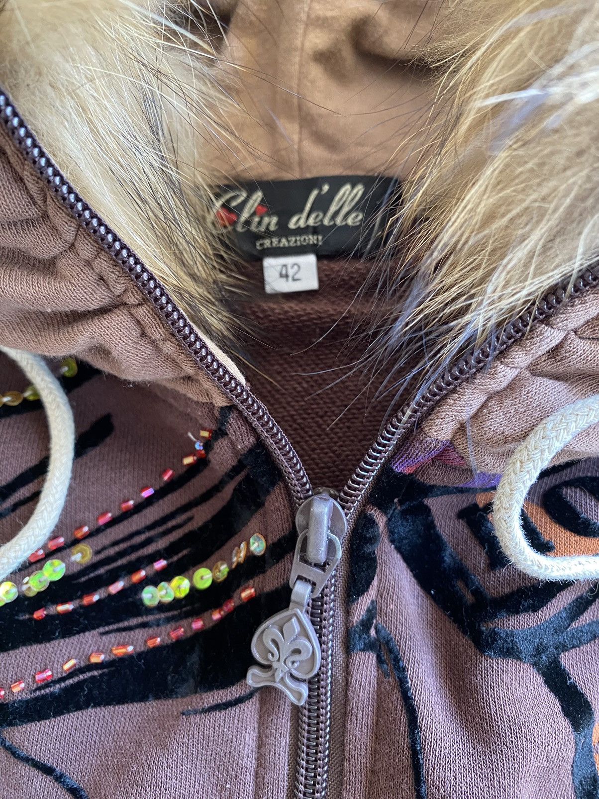 If Six Was Nine × Japanese Brand × Le Grande Bleu (L.G.B.) Crazyshirt Faux Fur Hoodie Novelty Glam Style Size US S / EU 44-46 / 1 - 5 Thumbnail