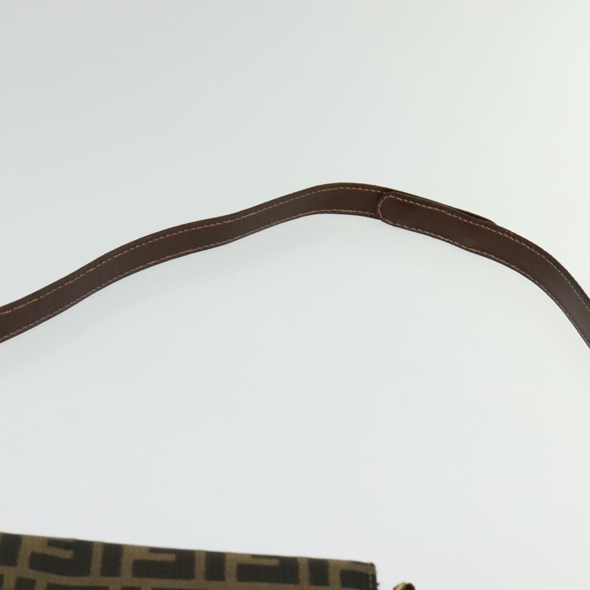 Fendi FENDI Zucca Canvas Shoulder Bag Black Brown Gold Size ONE SIZE - 8 Thumbnail