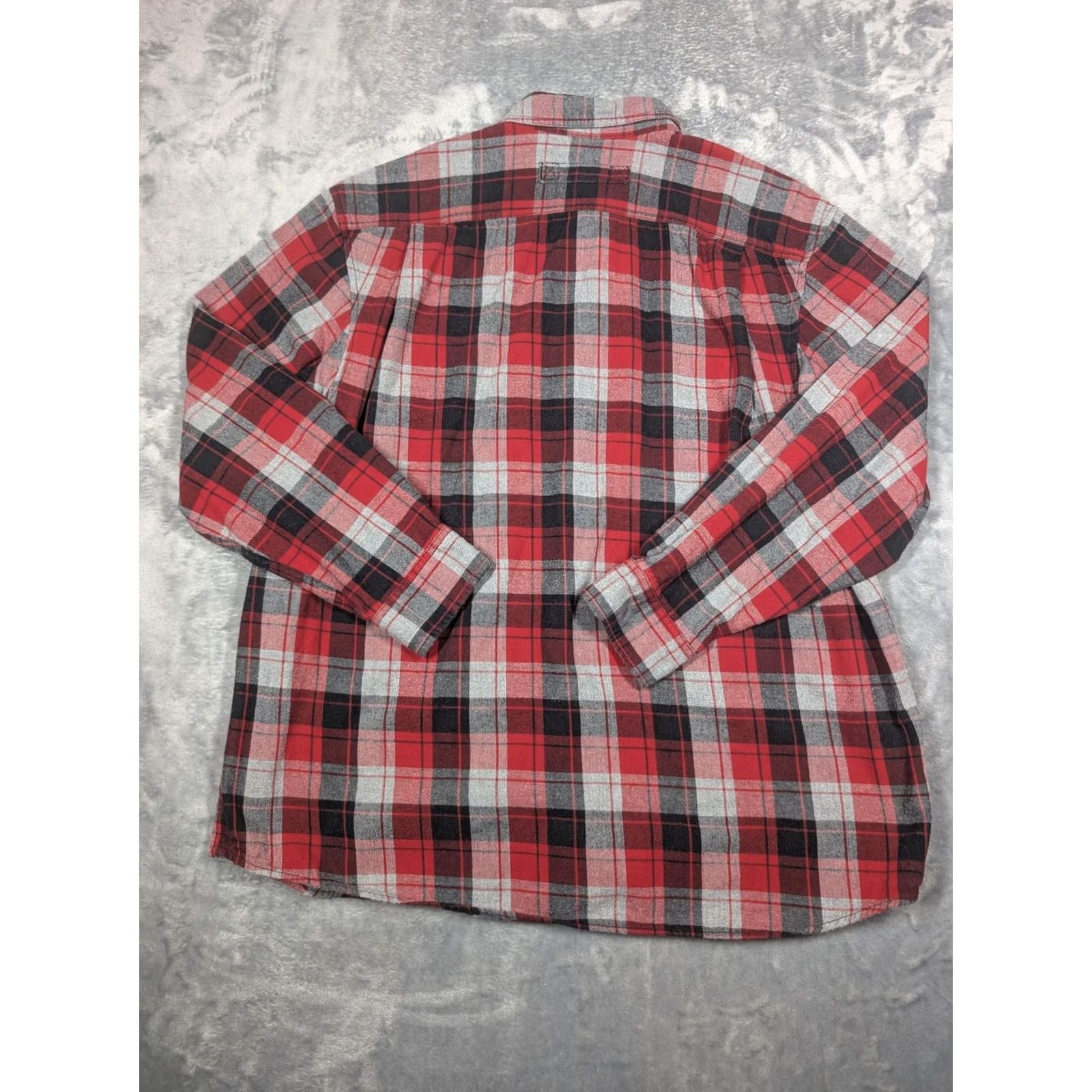 Duluth Trading Company Duluth Trading Co Shirt Mens XL Red Plaid Flannel Long Sleeve Button Up Casual Size US XL / EU 56 / 4 - 6 Thumbnail