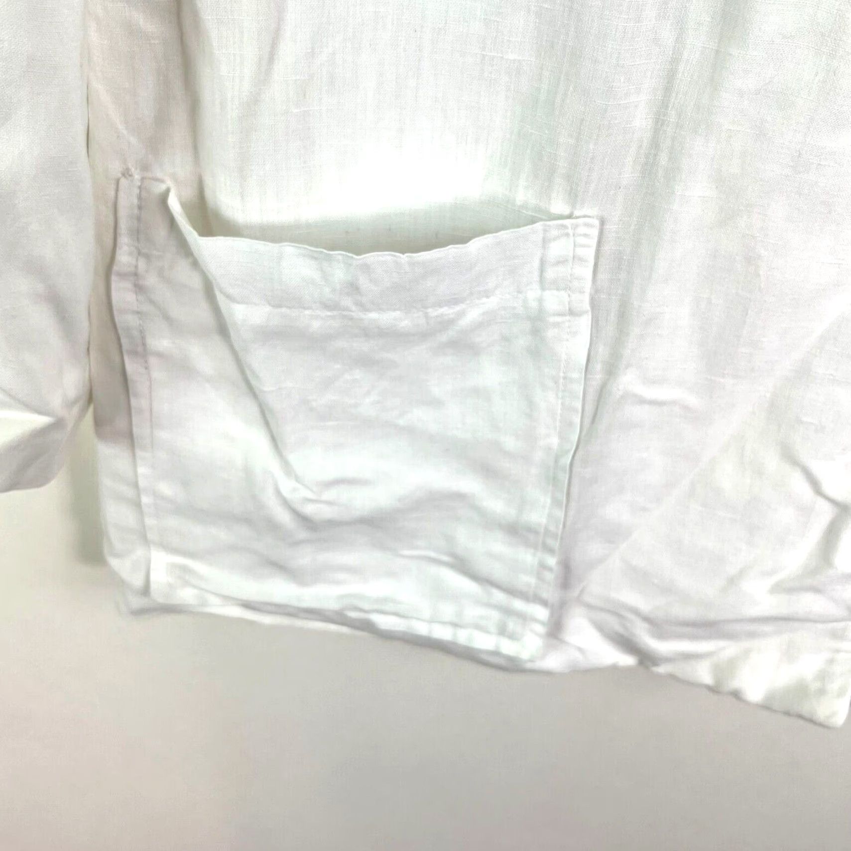 Vintage VINTAGE Jane Singer Blazer Jacket Womens Size 6 White Linen Blend Lightweight Notch Lapel Classic Fit City Designer Size M / US 6-8 / IT 42-44 - 6 Thumbnail