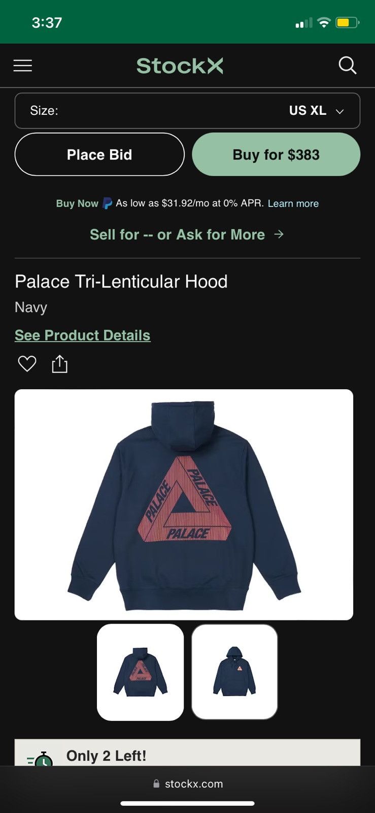 Palace Palace tri lenticular hoodie Size US XL / EU 56 / 4 - 4 Thumbnail