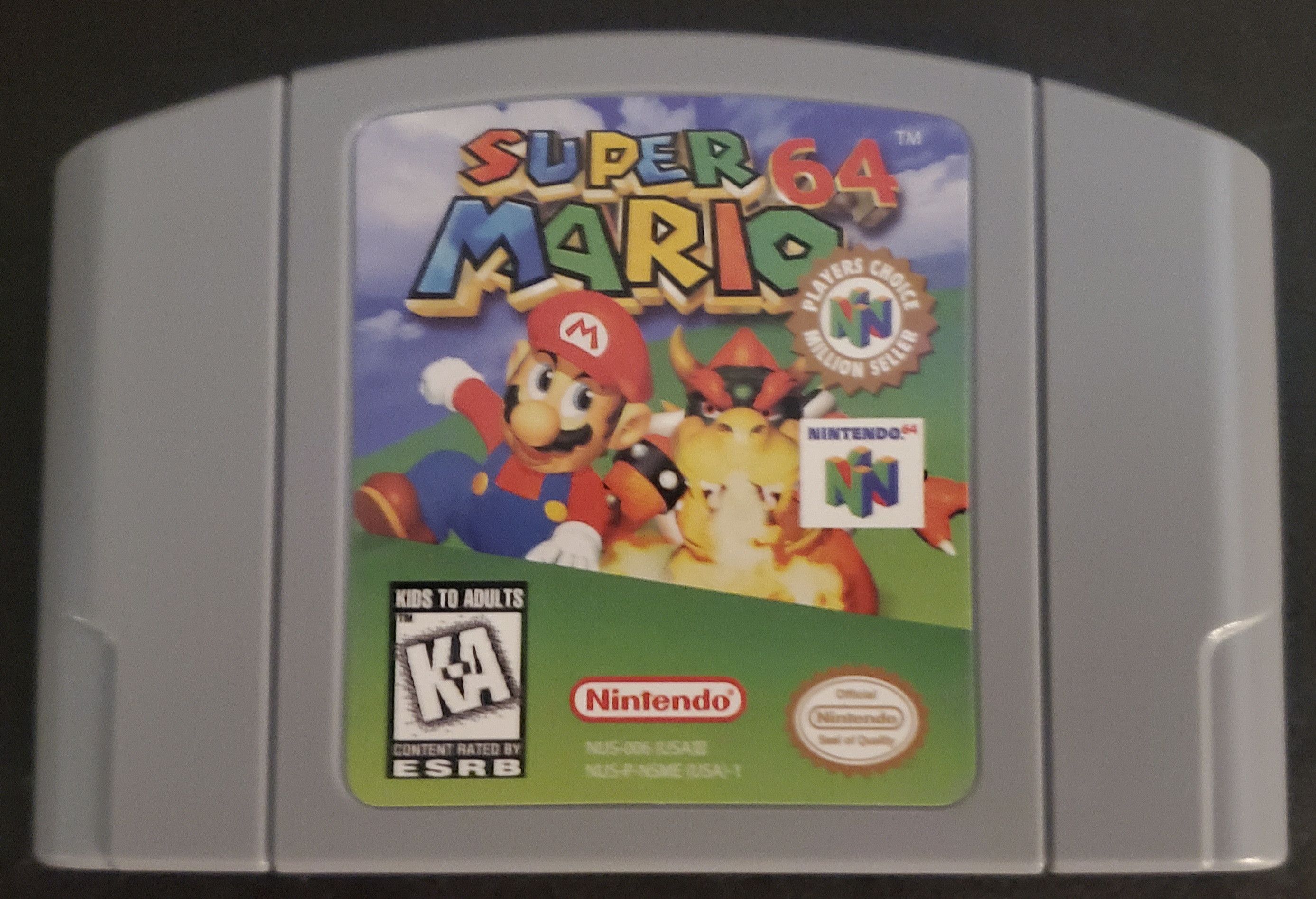 Nintendo Super Mario 64 N64 Nintendo 64 Video Game Cartridge 1996 Size ONE SIZE - 1 Thumbnail