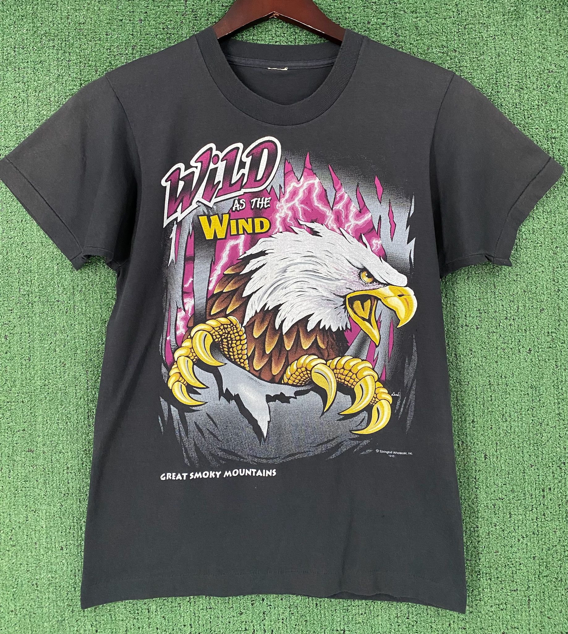 Vintage 90’s Eagle Lightning Smoky Mountains T-shirt Small Size US S / EU 44-46 / 1 - 9 Thumbnail