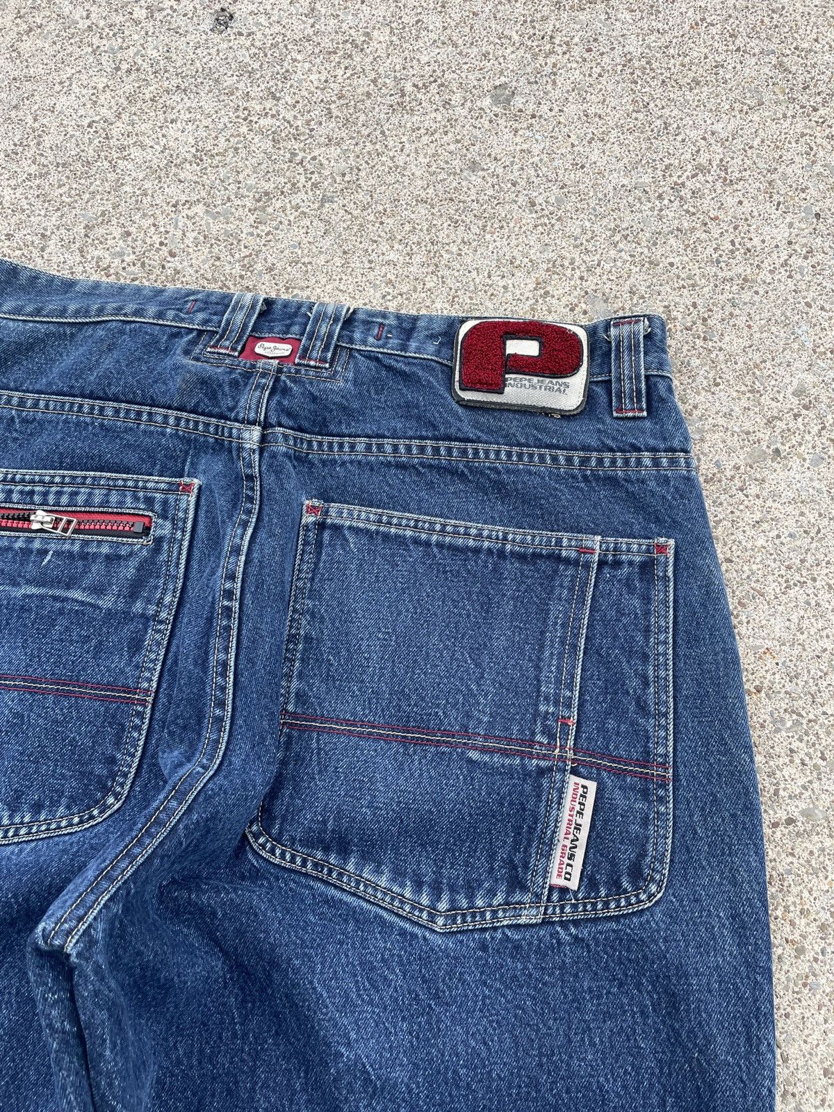 Pepe Jeans Distressed Baggy Pepe Denim Size US 36 / EU 52 - 7 Thumbnail