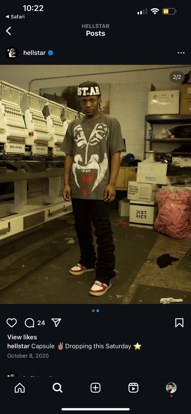 HELLSTAR Hellstar KISS Tshirt Capsule 2 Drop Size US L / EU 52-54 / 3 - 4 Thumbnail