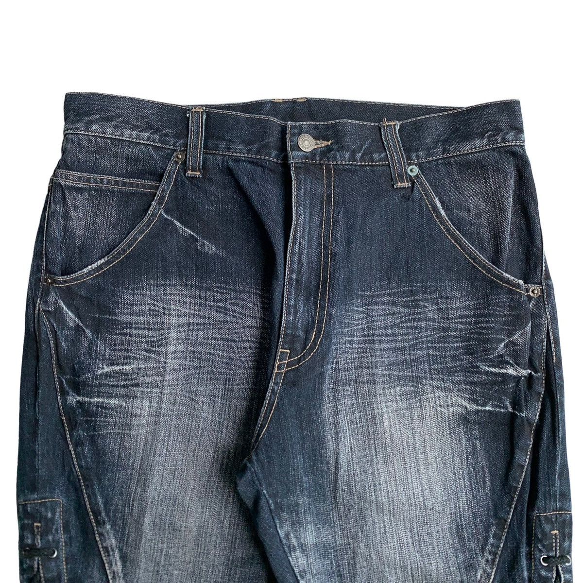 パンツ 00's japanese label PPFM bondage pants 2000s PPFM Japanese Brand Bondage Short Pants - www.benaras.co