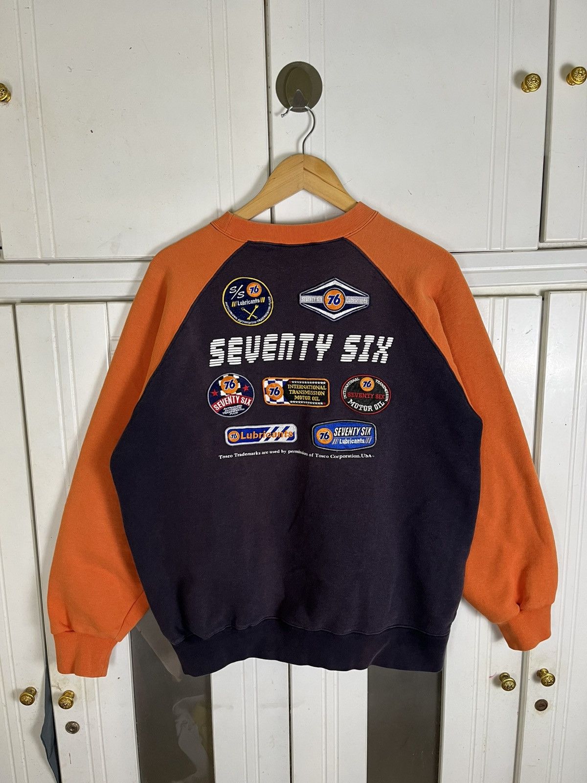 Vintage Vintage 90s 76 Lubricants Jumper Crewneck Size US L / EU 52-54 / 3 - 1 Thumbnail