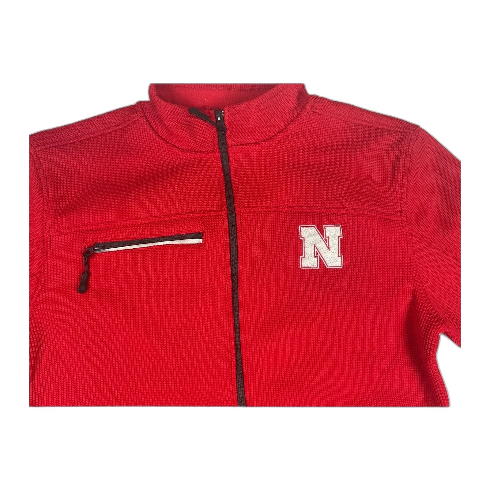 Vintage Nebraska Huskers Full Zip Jacket Mens Medium Red Colosseum N Size US M / EU 48-50 / 2 - 3 Thumbnail