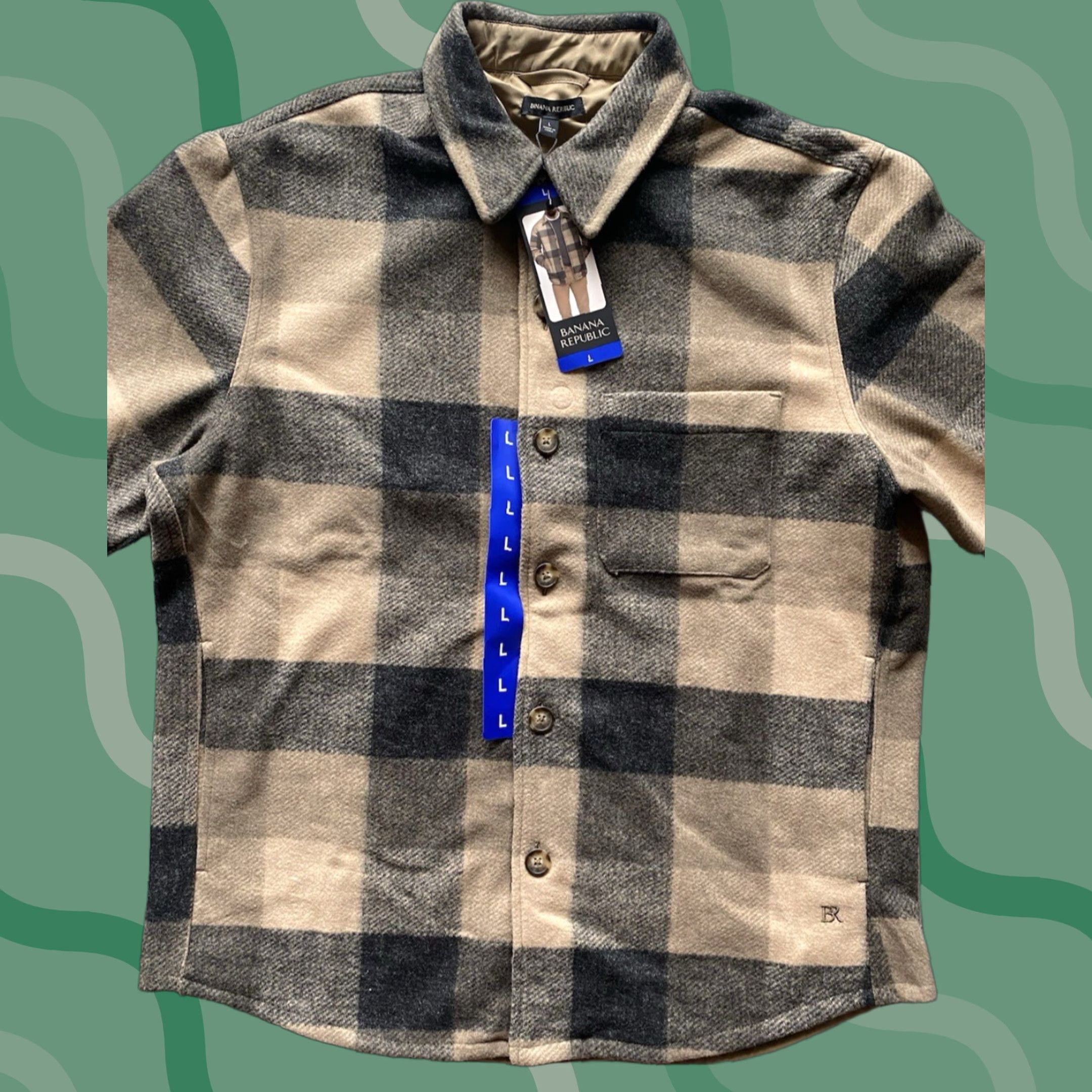 Banana Republic Banana Republic Jacket Coat Tan L Plaid Men Coat Size L Tan Jacket Banana Republic Men Size US L / EU 52-54 / 3 - 1 Thumbnail