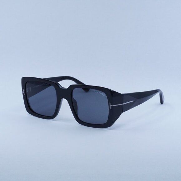 Tom Ford Tom Ford Ryder-02 FT1035-N 01A Sunglasses Black Square Frame Size ONE SIZE - 2 Thumbnail