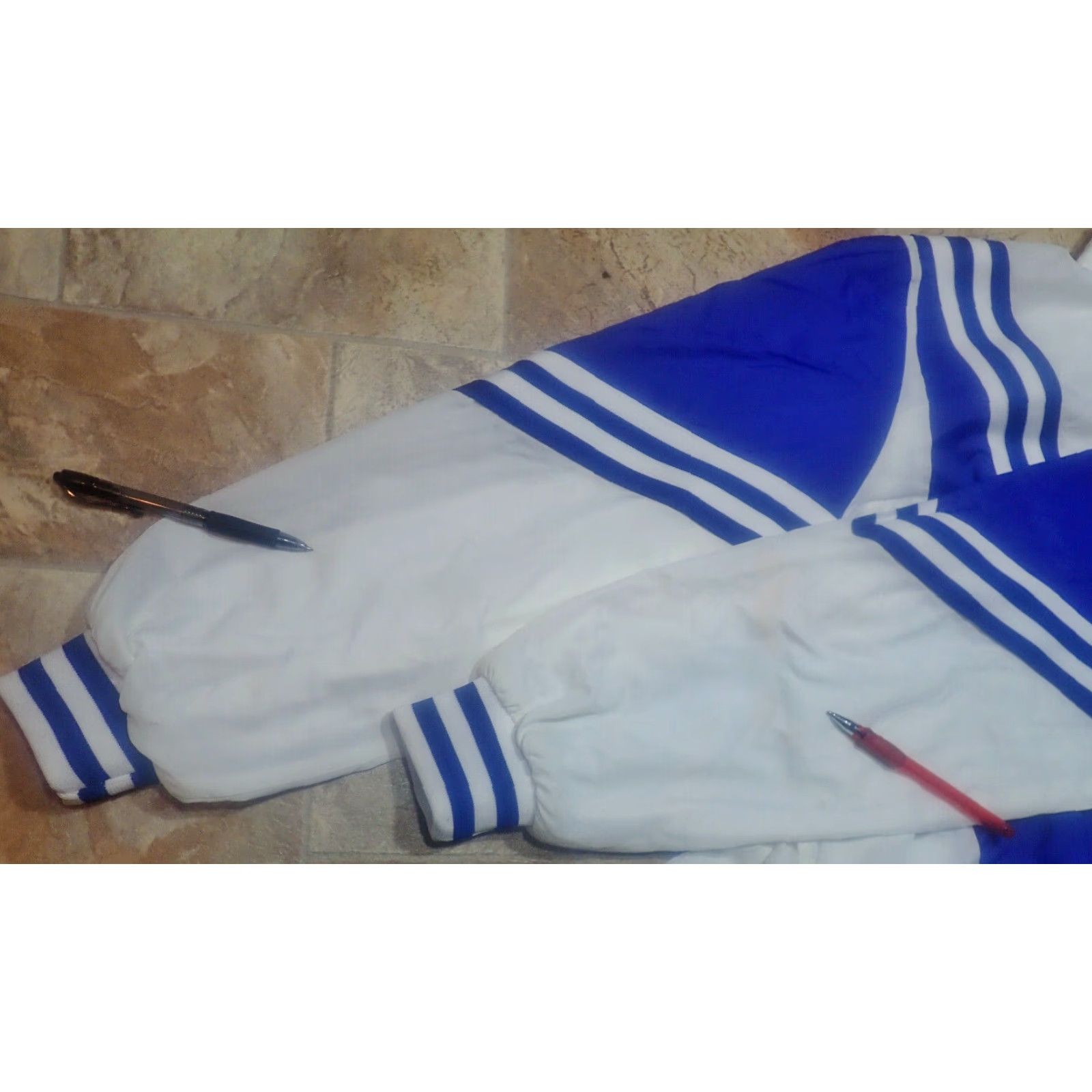 ESPIRIT VINTAGE Spirit Leader Cheerleader Women's Track Jacket 1/2 Zip Nylon Blue and White High School College All Seasons L Size L / US 10 / IT 46 - 5 Thumbnail