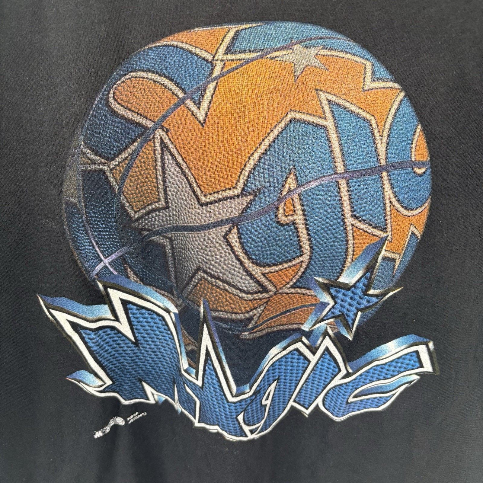 NBA Vintage 90’s NBA Orlando Magic Black Tee Size XL Size ONE SIZE - 2 Thumbnail
