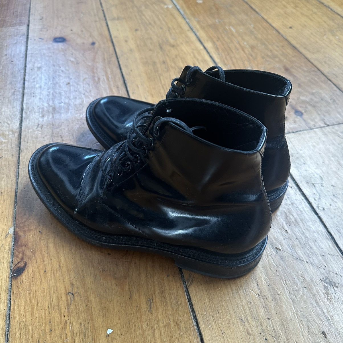 Saint Laurent Paris Saint Laurent Paris FW15 Patent Dress Combat Boot Size US 9 / EU 42 - 3 Thumbnail