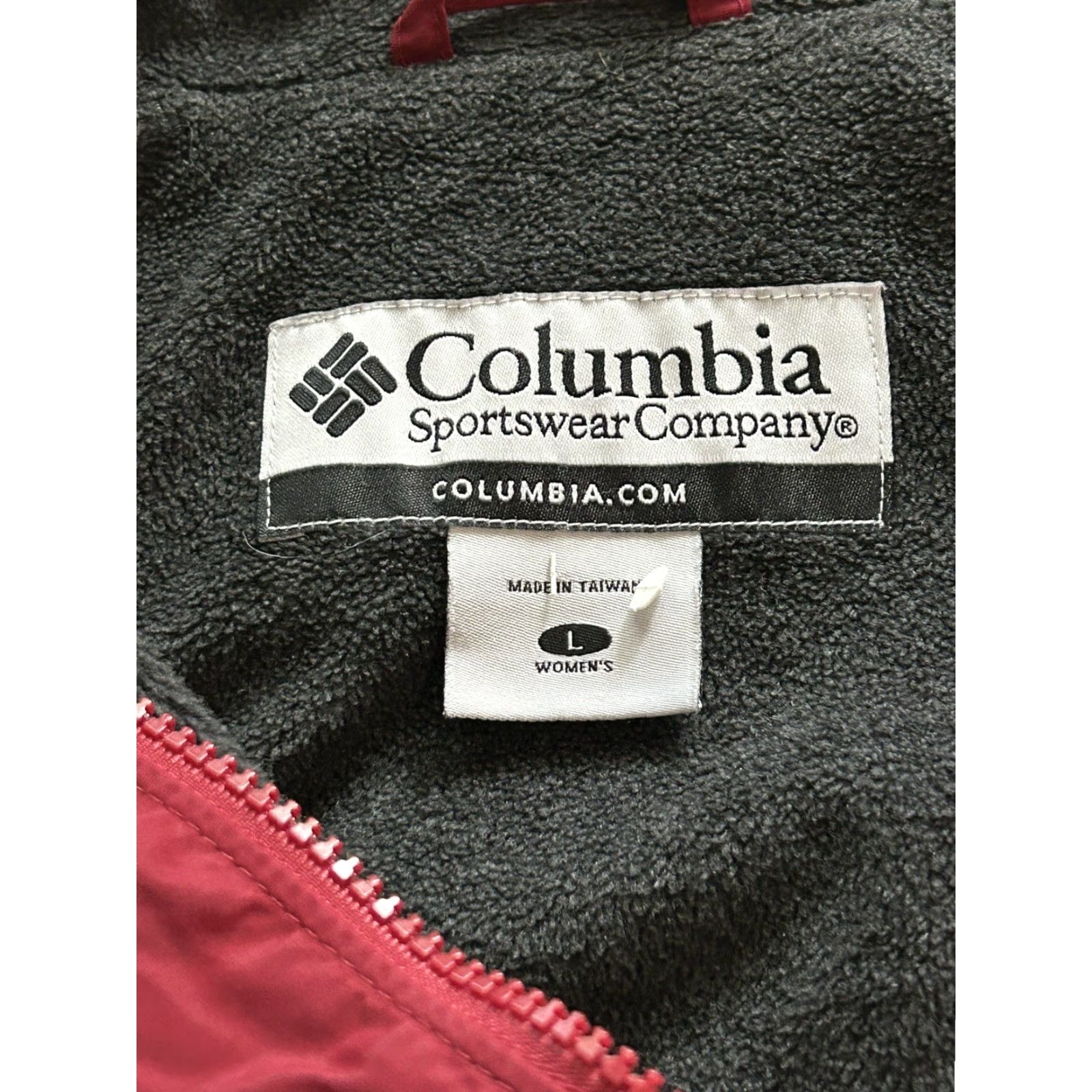 Vintage Columbia Jacket Womens L Red Fleece Lined Full Zip Size L / US 10 / IT 46 - 5 Thumbnail