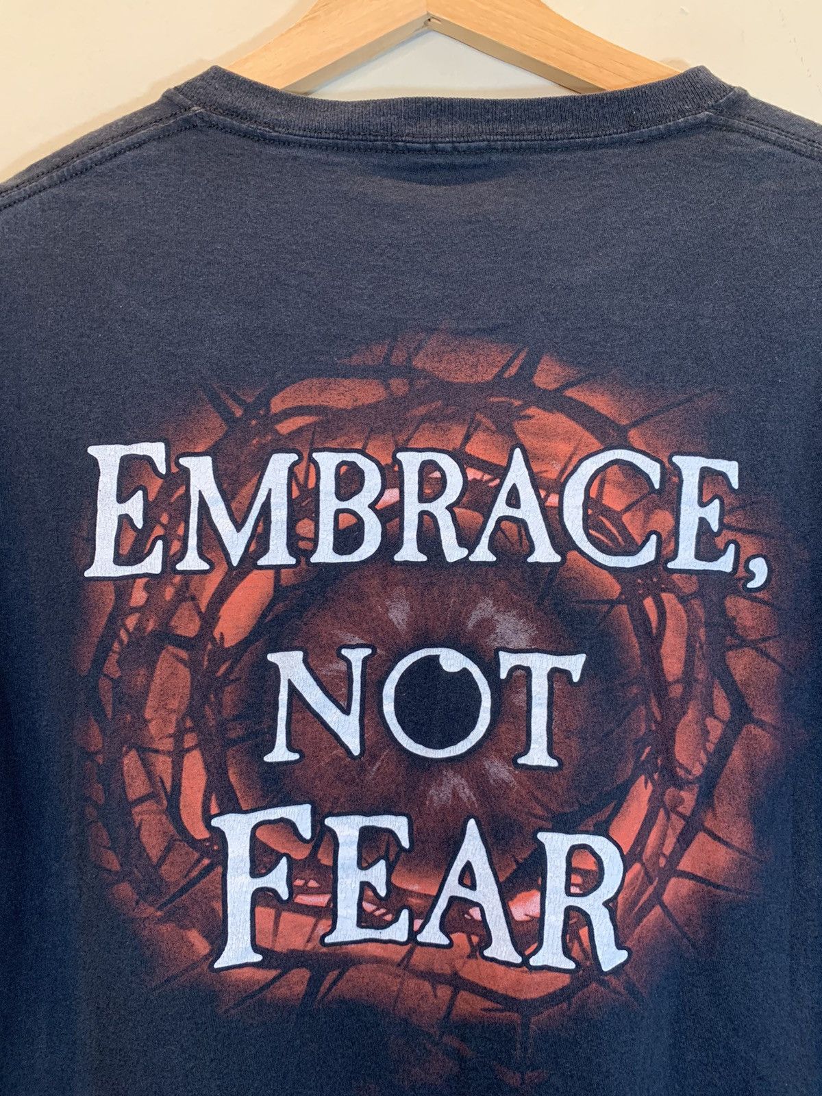 Band Tees × Vintage *RARE* Vintage Cradle Of Filth Embrace Not Fear Band T-Shirt Size US L / EU 52-54 / 3 - 4 Thumbnail