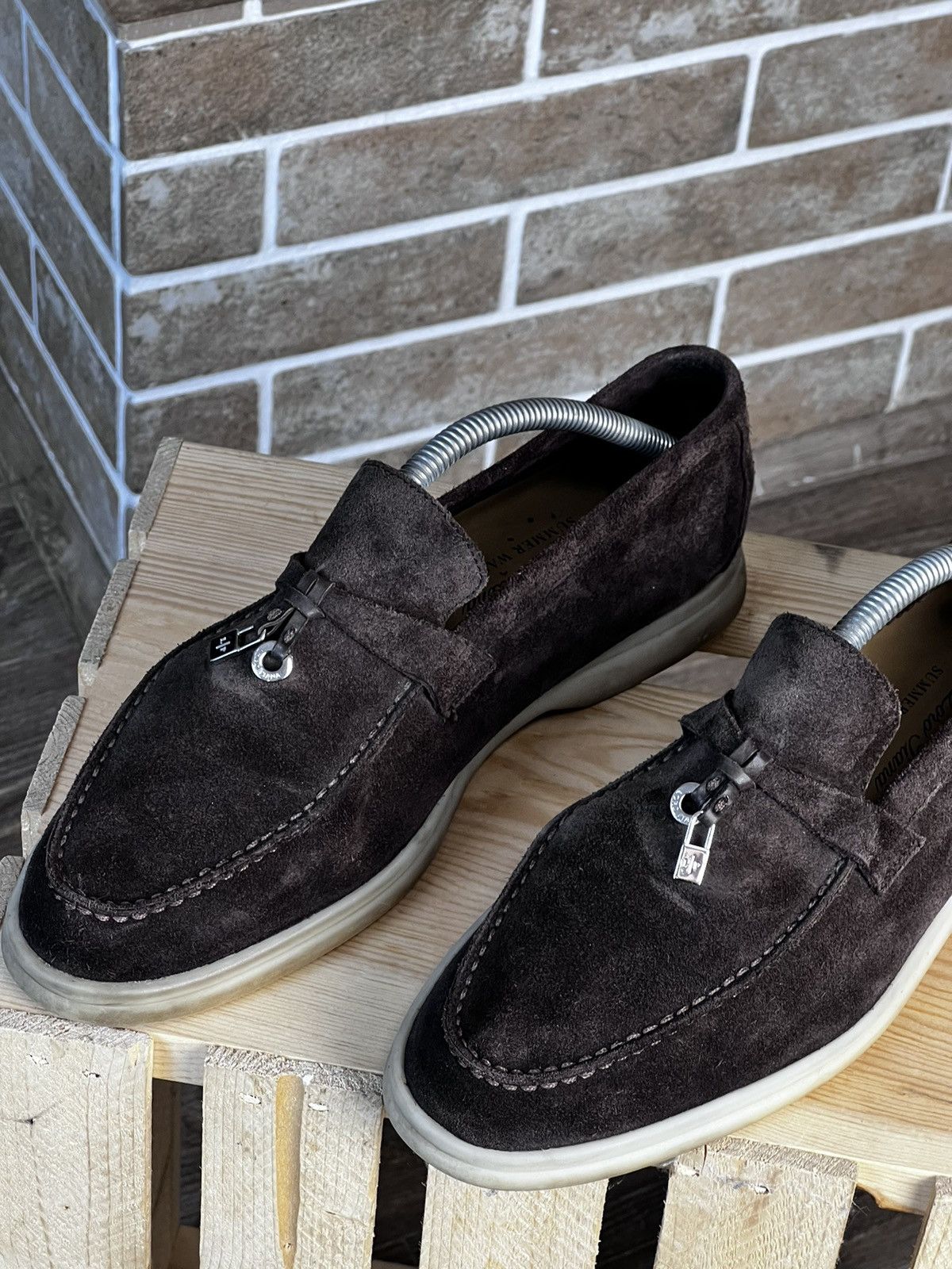 Loro Piana Loro Piana Summer Walk Brown Suede Loafers Shoes Size US 9 / IT 39 - 2 Thumbnail